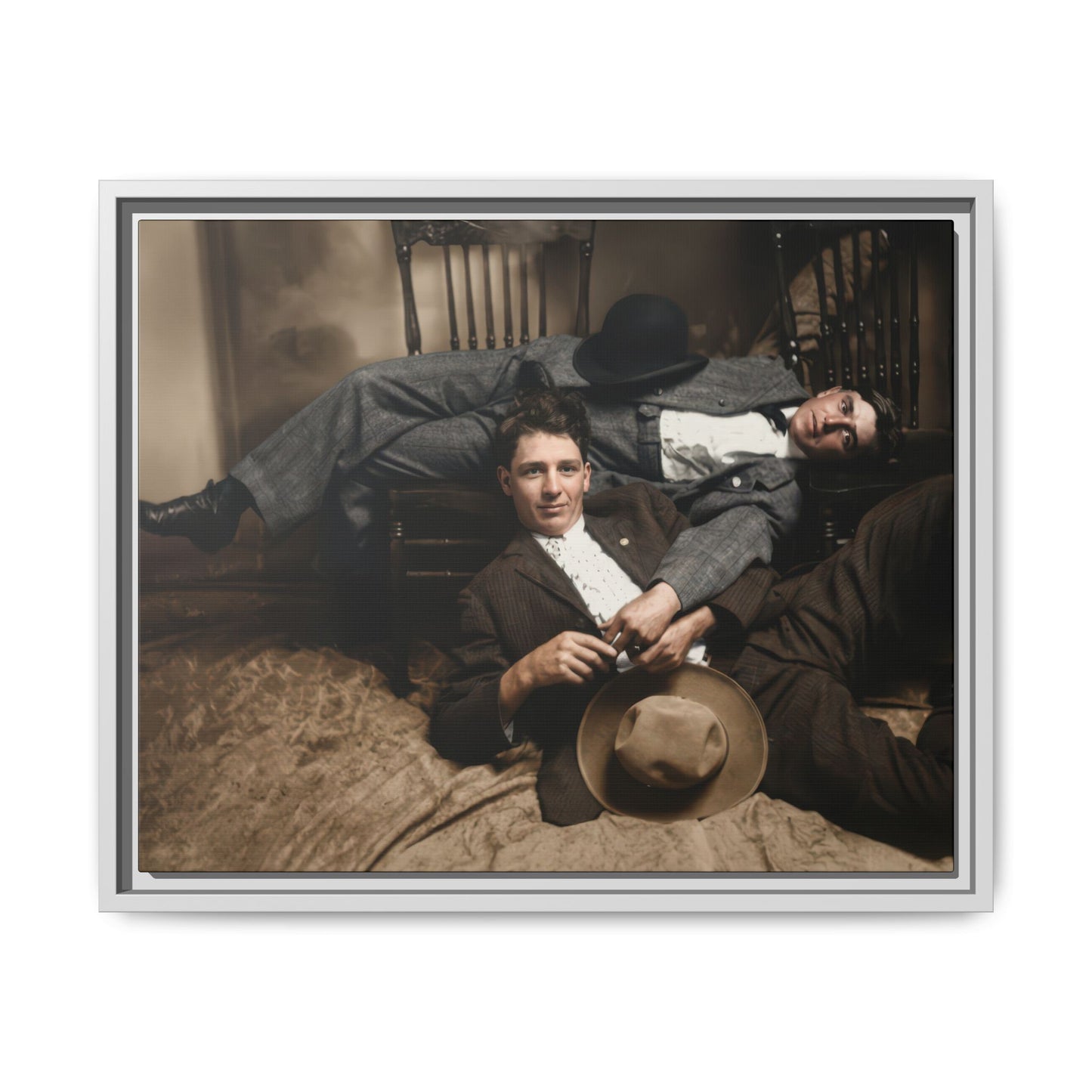 paire 020 | Framed Vintage Photo - Matte Canvas