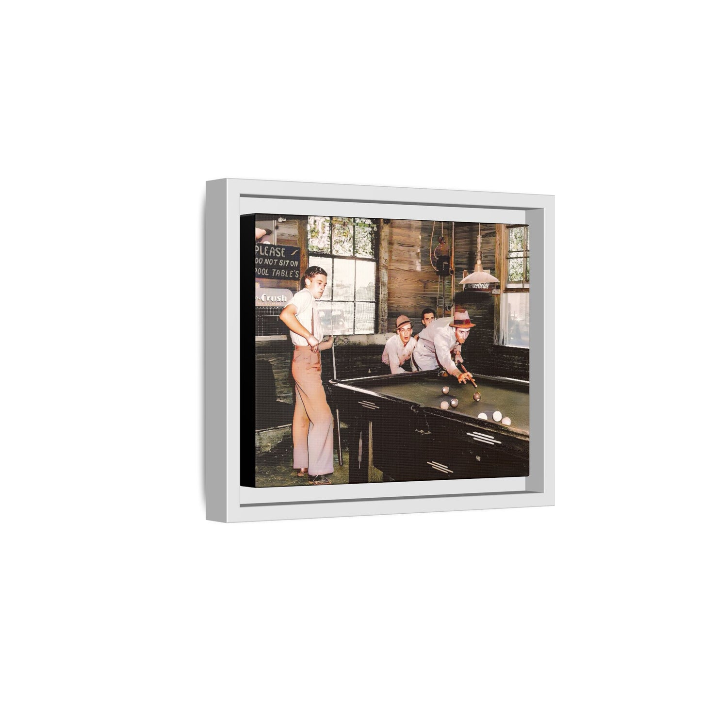 hommes 024 | Framed Vintage Photo - Matte Canvas