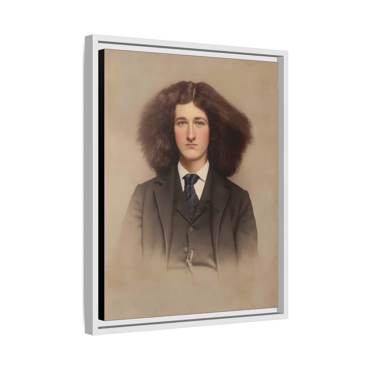 celibataire 033 | Framed Vintage Photo - Matte Canvas