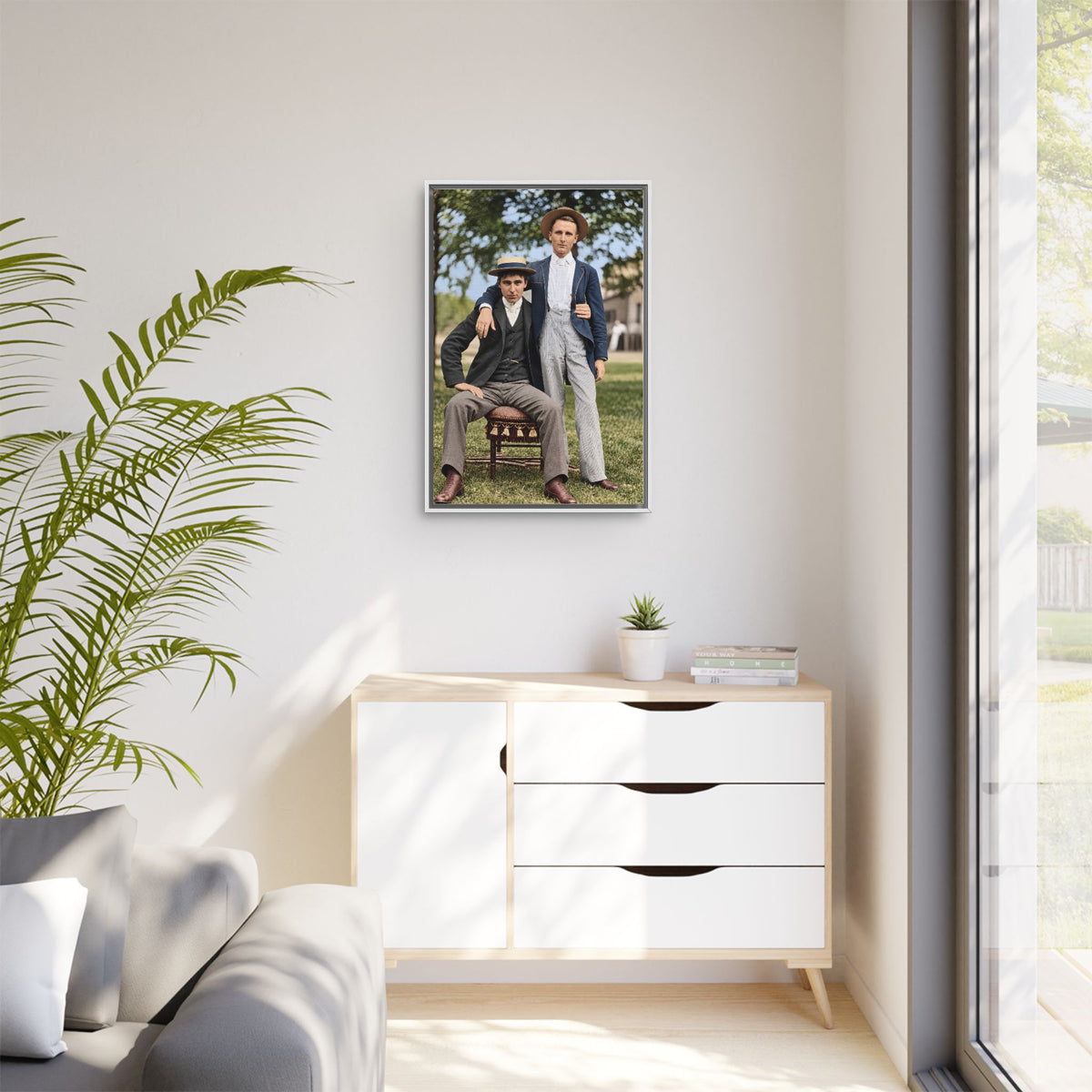 paire 167 | Framed Vintage Photo - Matte Canvas