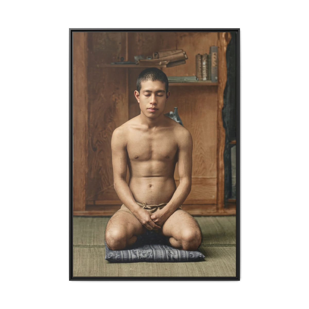 celibataire 025 | Framed Vintage Photo - Matte Canvas