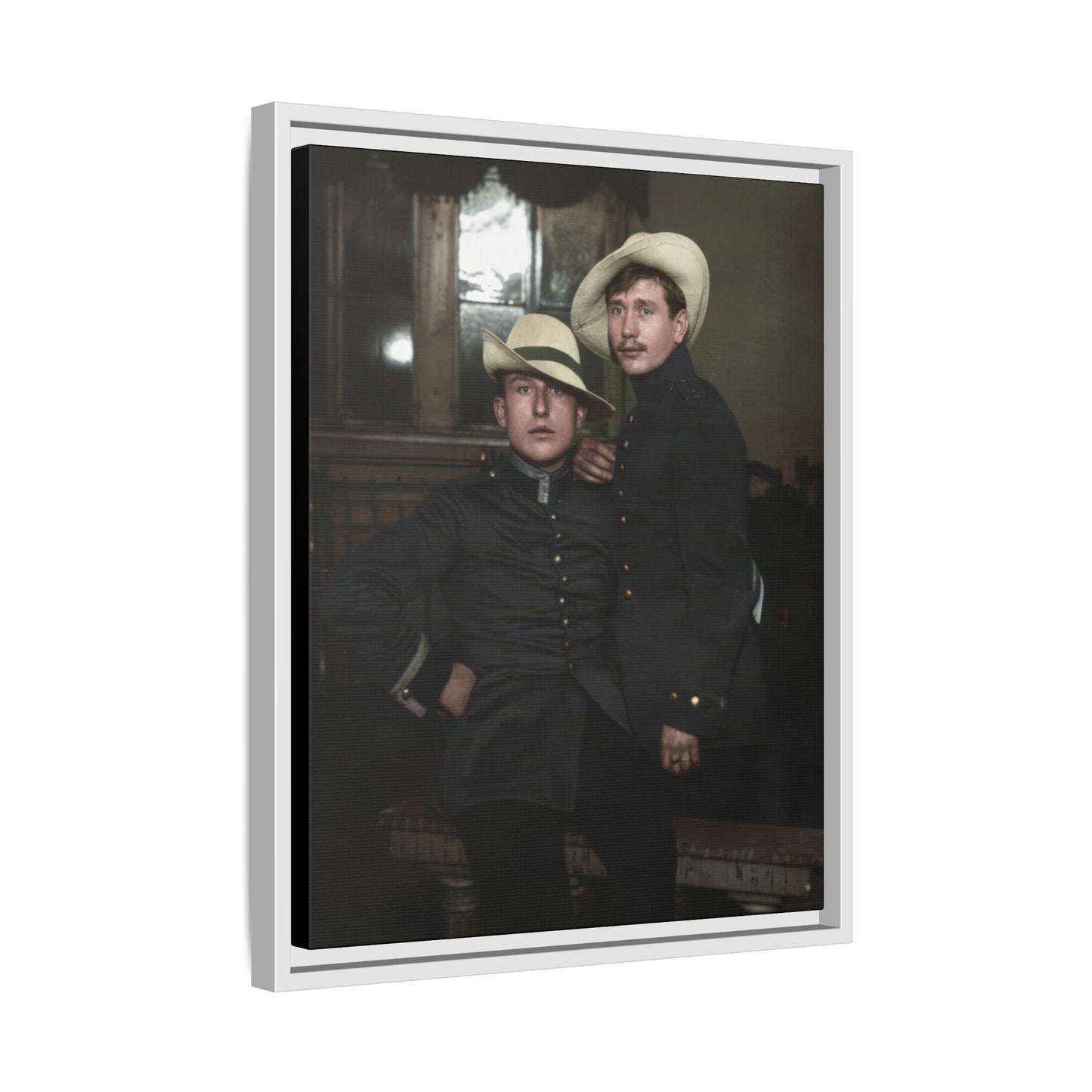paire 056 | Framed Vintage Photo - Matte Canvas