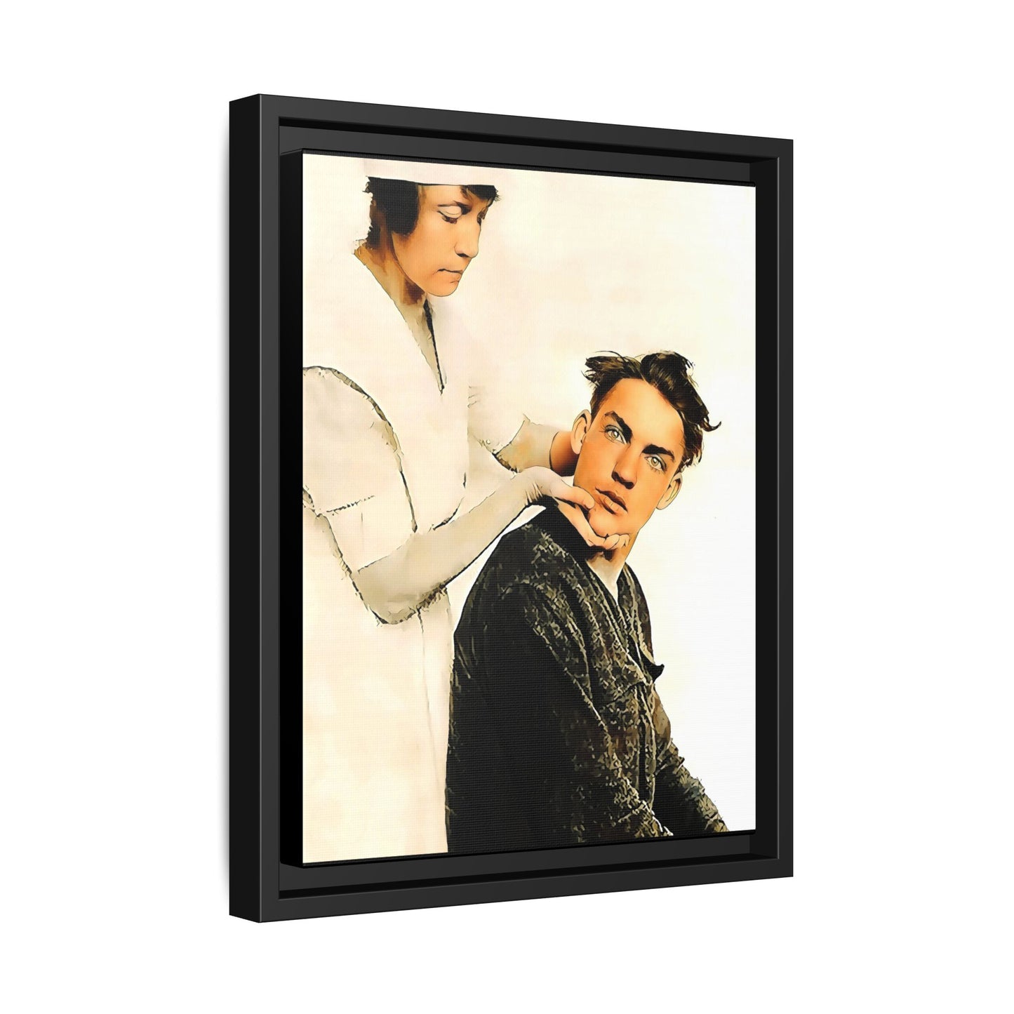 celibataire 021 | Framed Vintage Photo - Matte Canvas