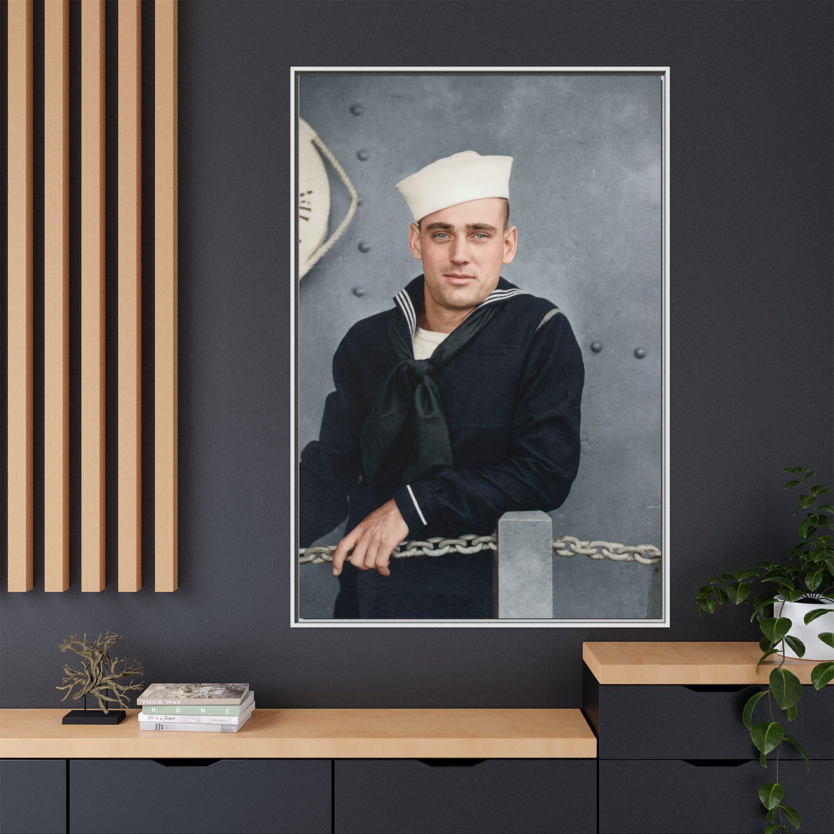 celibataire 023 | Framed Vintage Photo - Matte Canvas