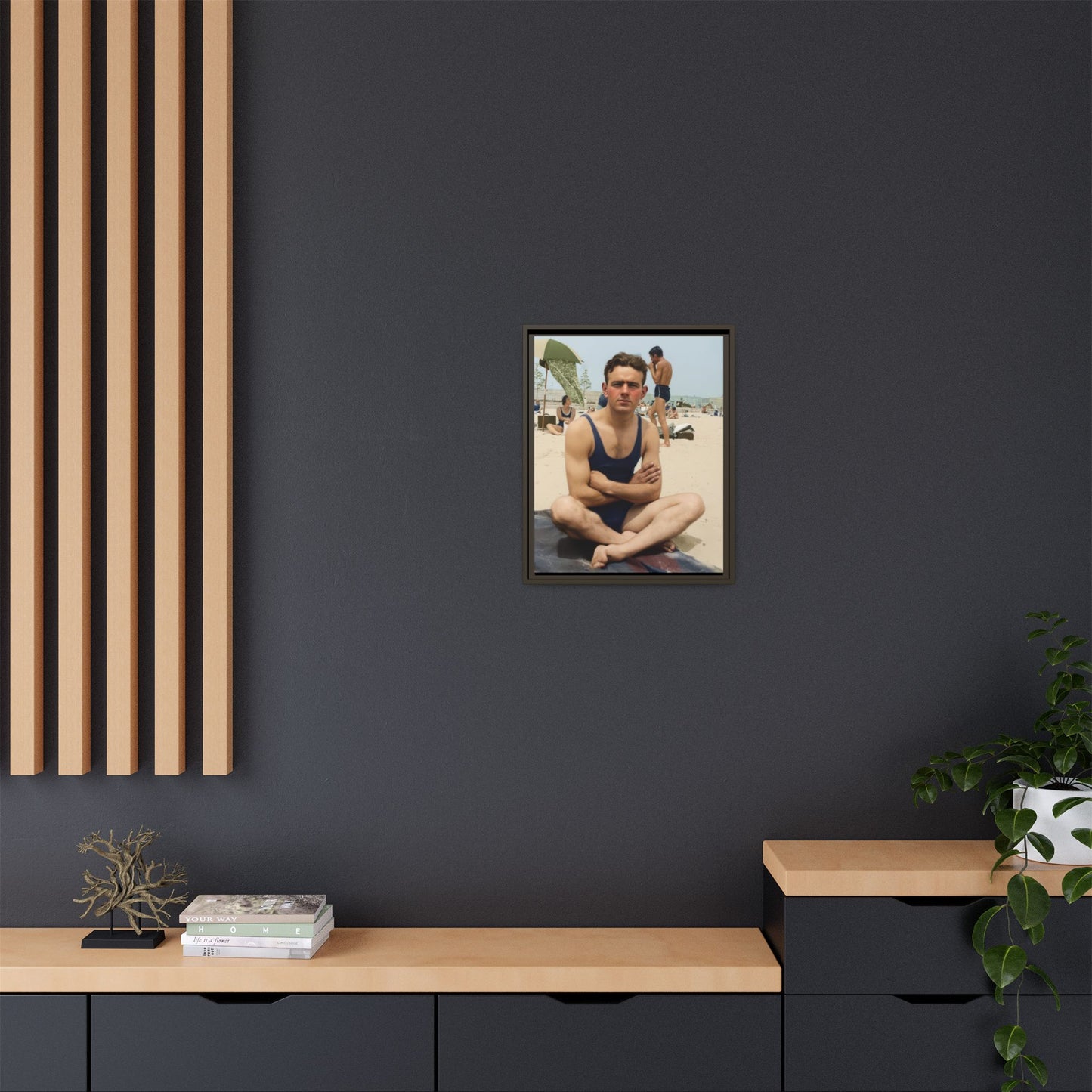 nager 047 | Framed Vintage Photo - Matte Canvas
