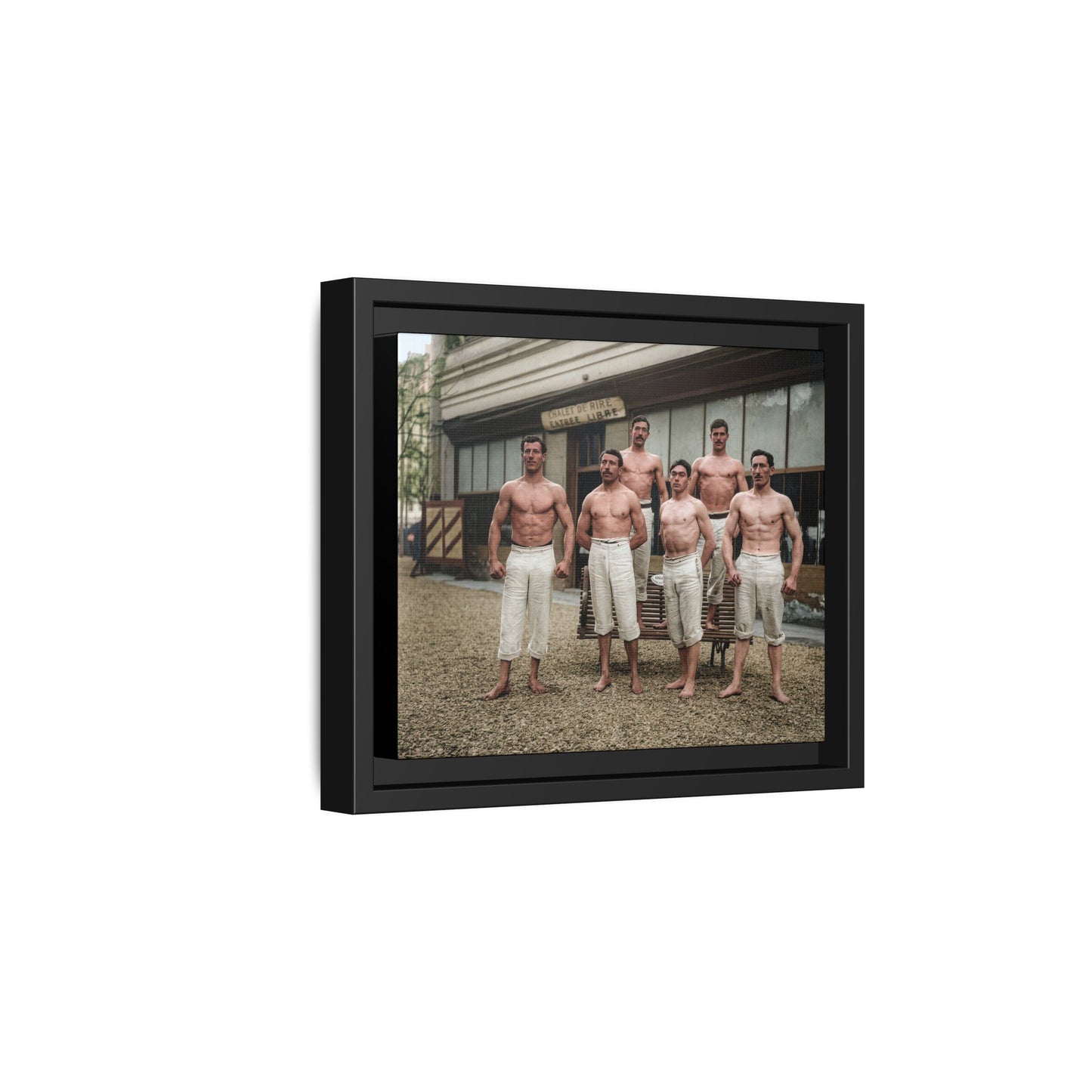 athlétisme 044| Framed Vintage Photo - Matte Canvas