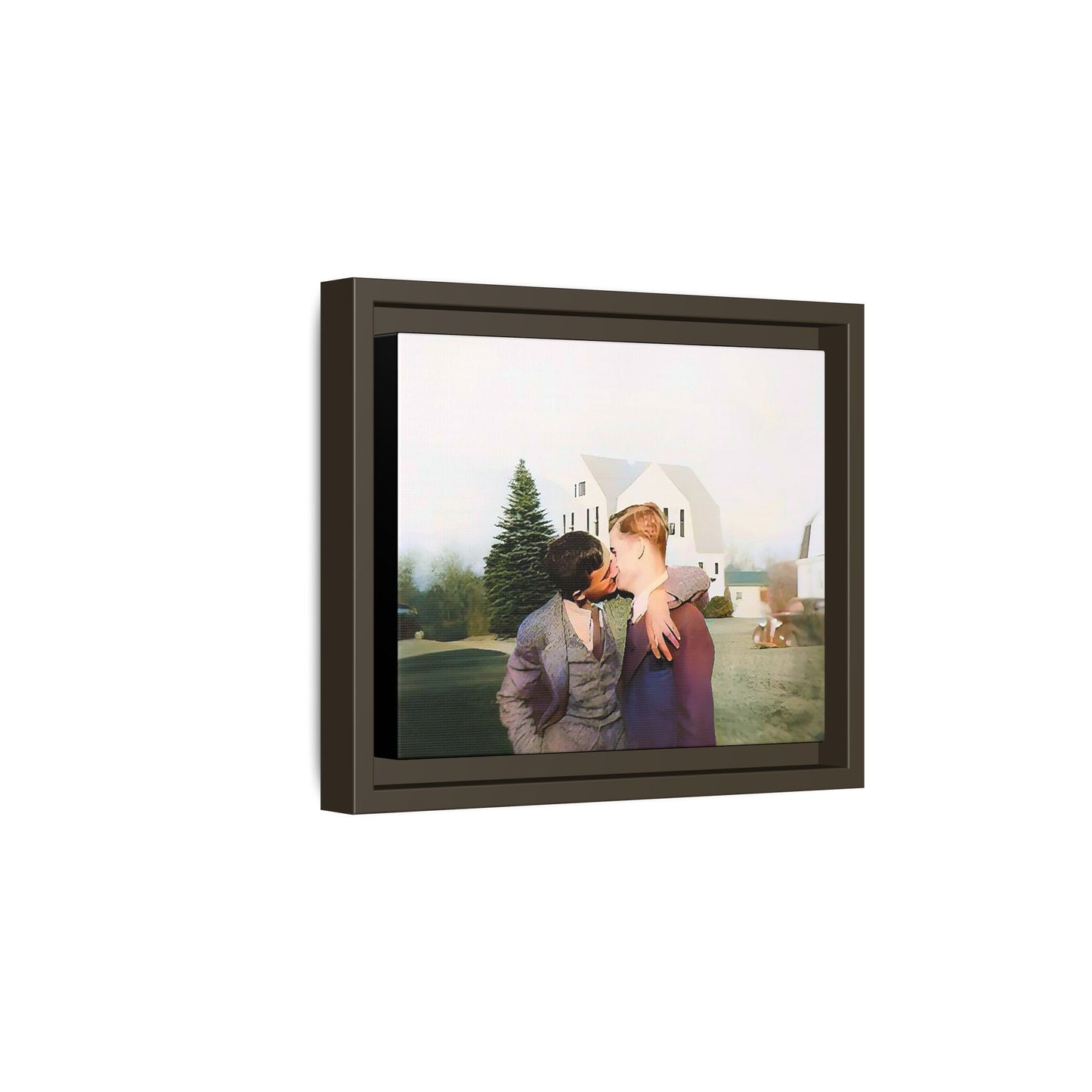 paire 005 | Framed Vintage Photo - Matte Canvas