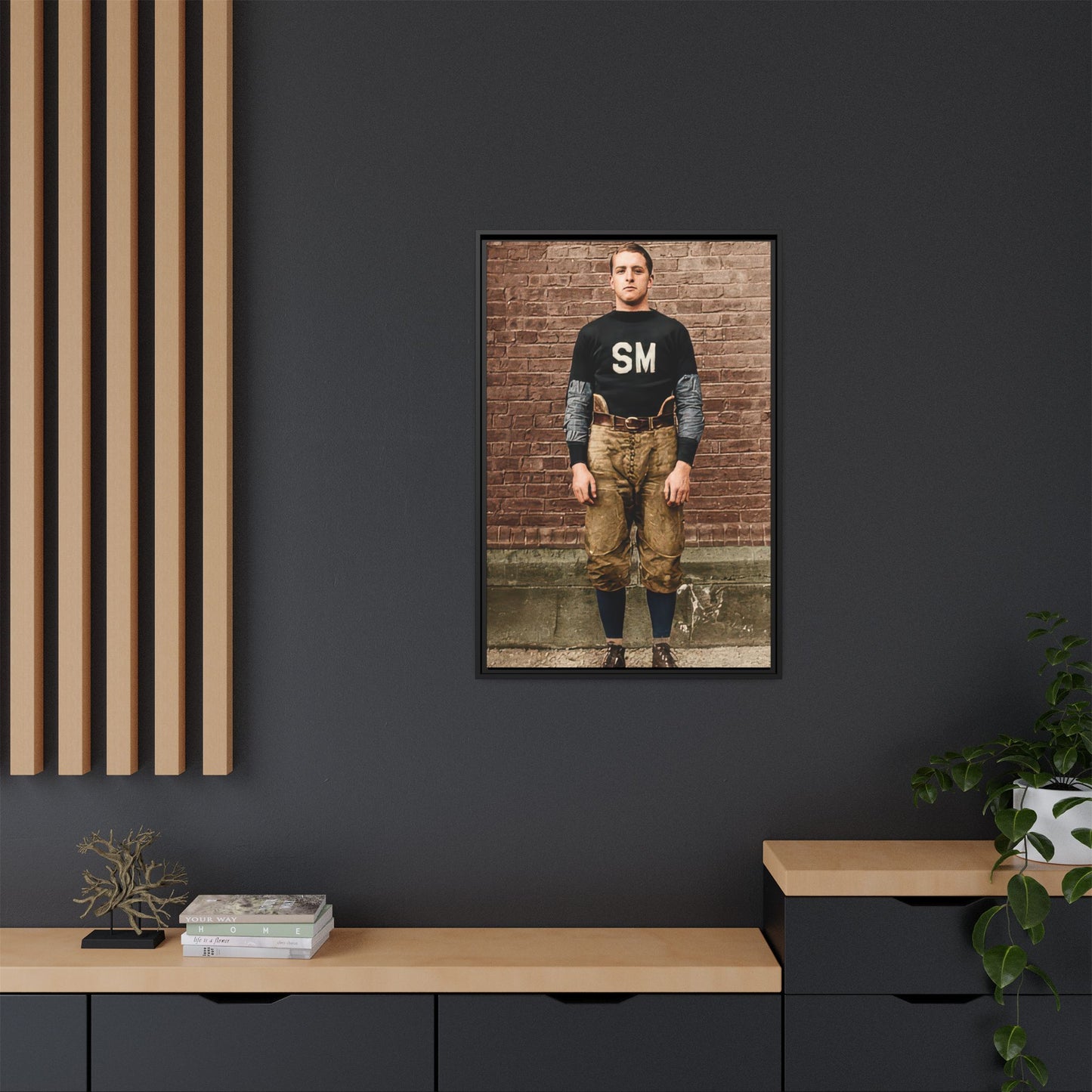 athlétisme 040 | Framed Vintage Photo - Matte Canvas