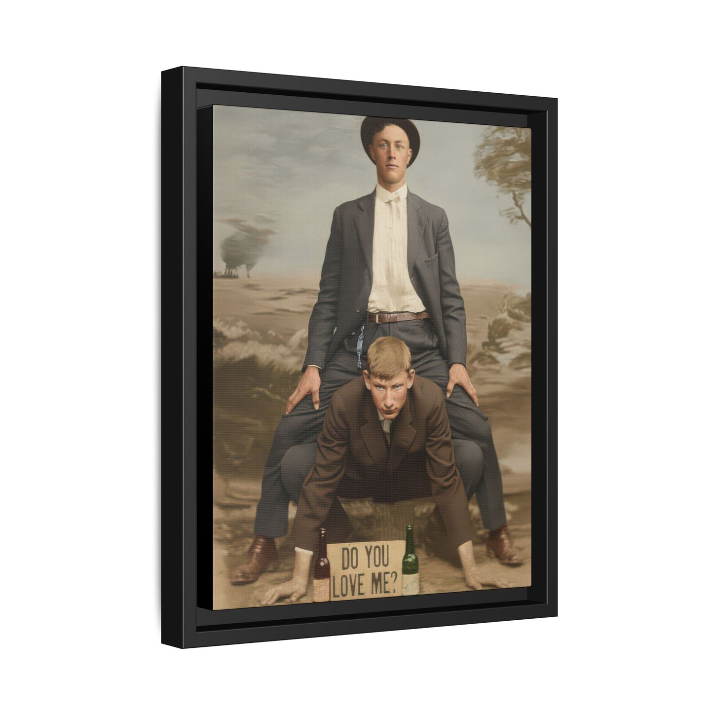 paire 142 | Framed Vintage Photo - Matte Canvas