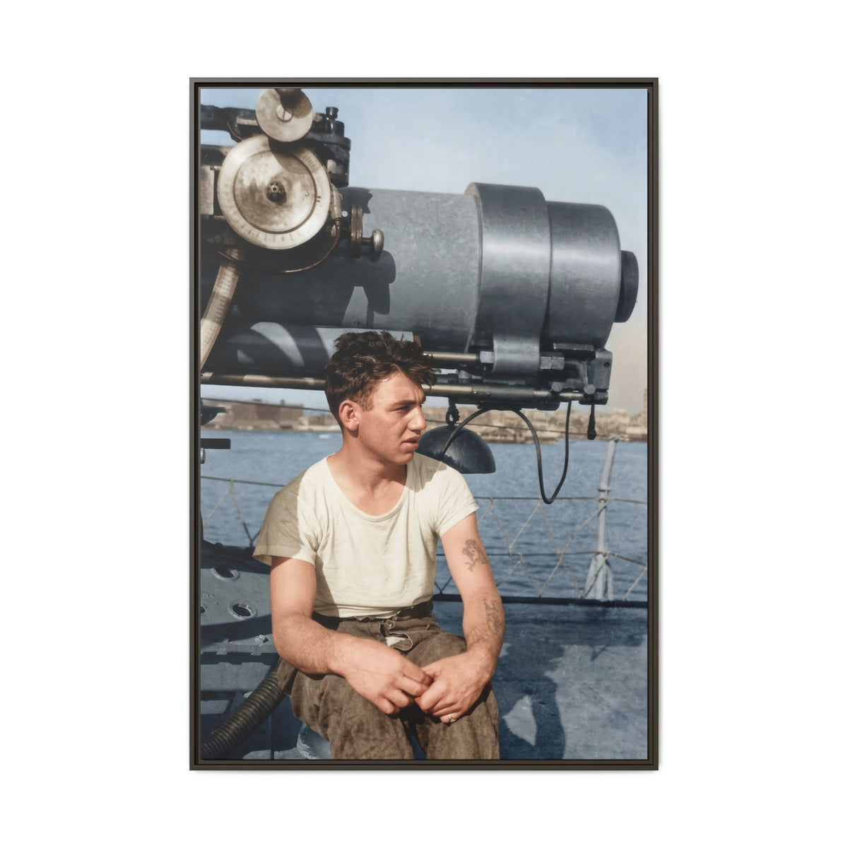 celibataire 026 | Framed Vintage Photo - Matte Canvas