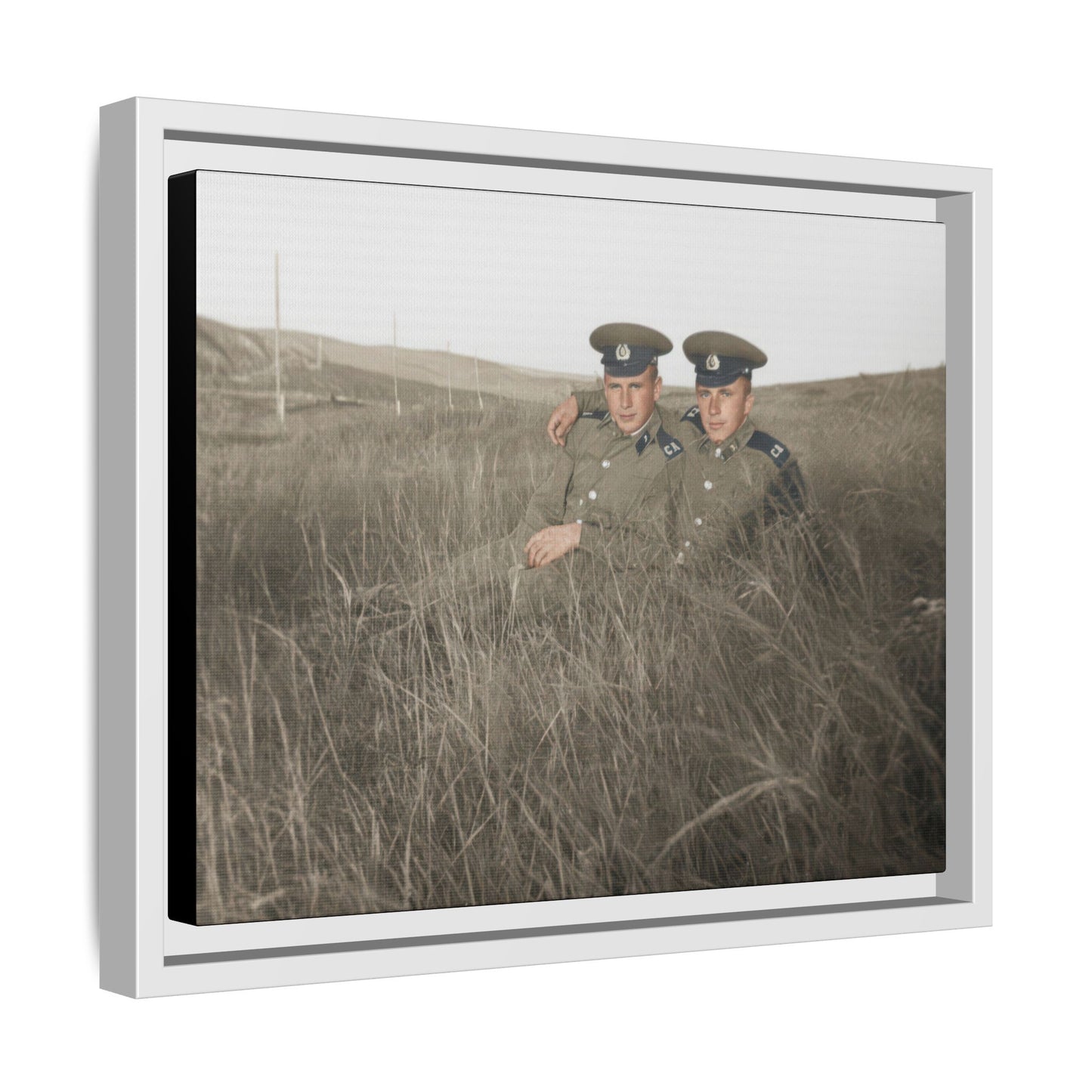 paire 082 | Framed Vintage Photo - Matte Canvas