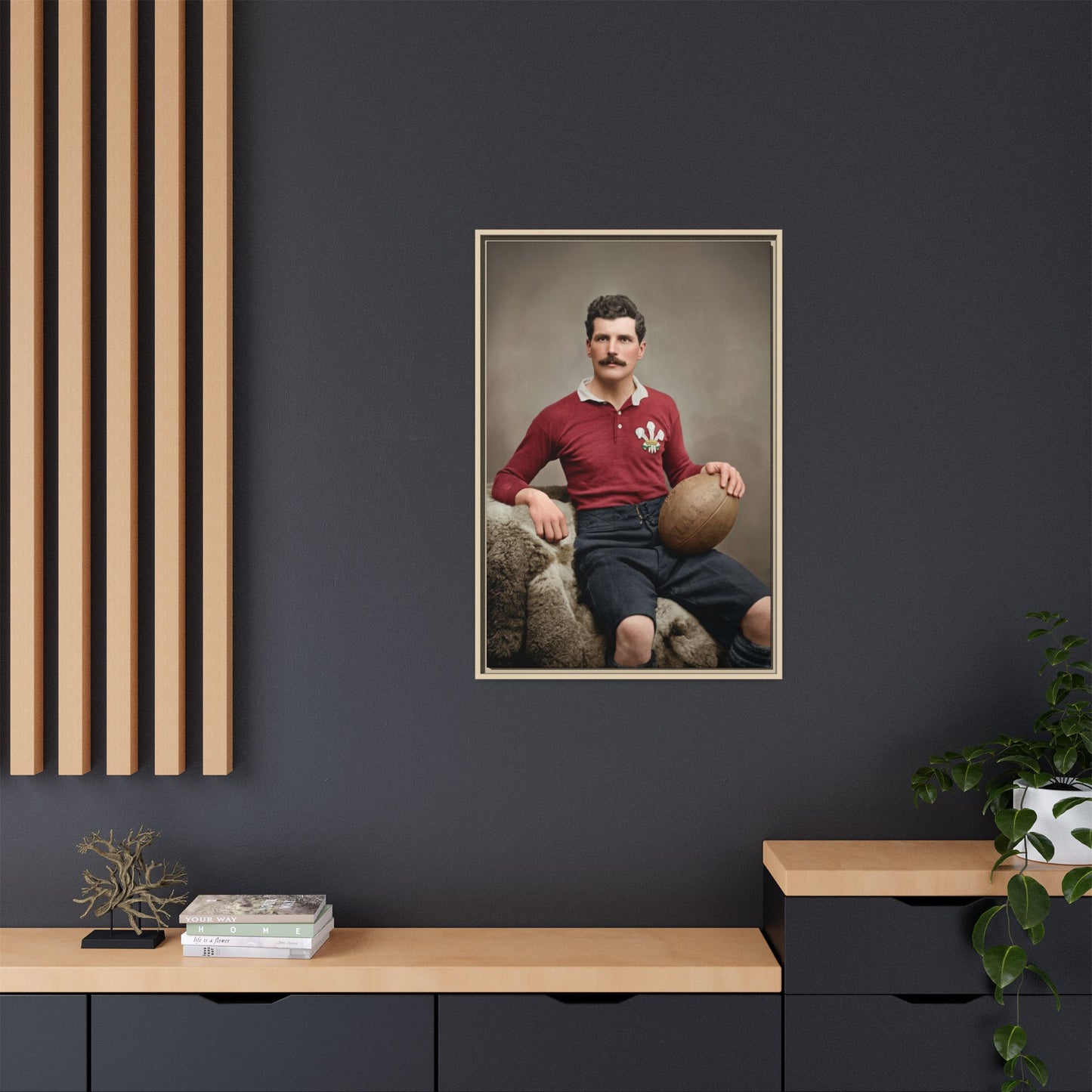 athlétisme 022 | Framed Vintage Photo - Matte Canvas
