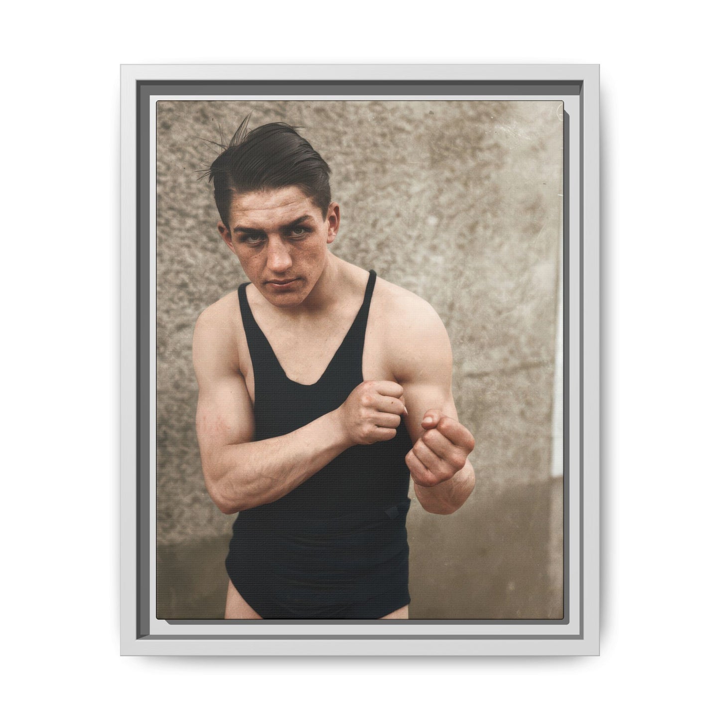 athlétisme 048 | Framed Vintage Photo - Matte Canvas
