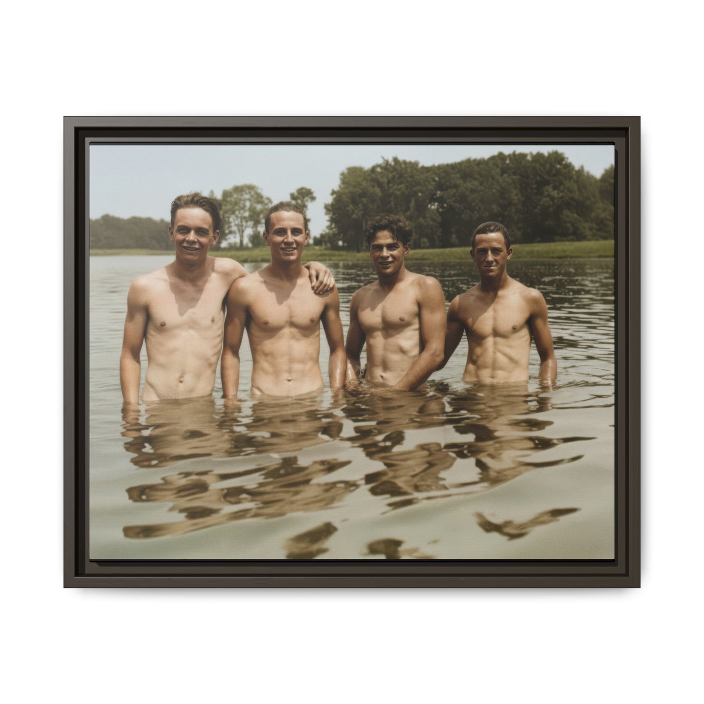 nager 001 | Framed Vintage Photo - Matte Canvas