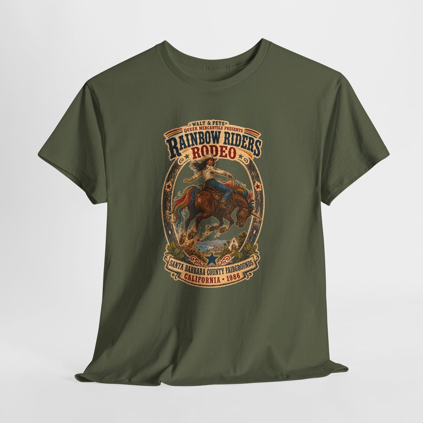 Copy of Copy of Rainbow Riders Rodeo Arizona 1972 Pride T-Shirt | Queer Cowgirl Tee