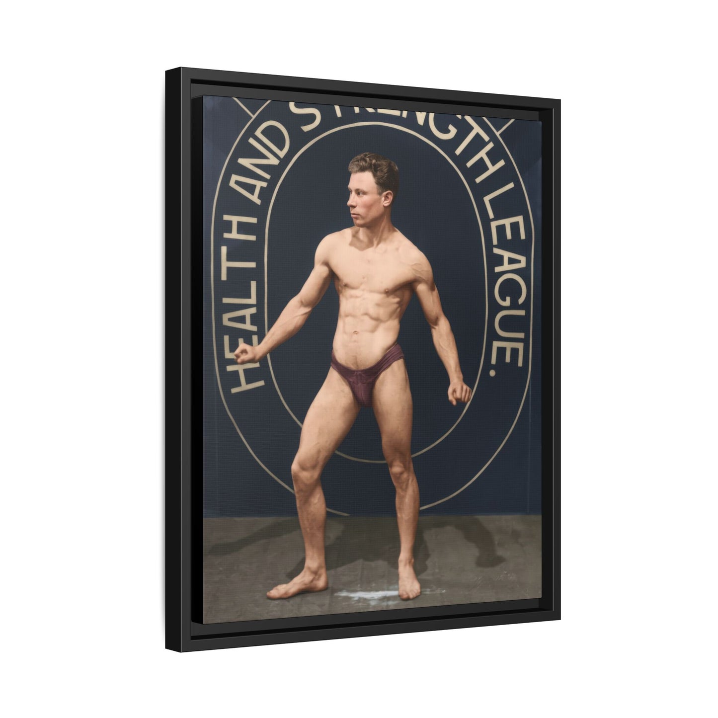 athlétisme 010 | Framed Vintage Photo - Matte Canvas