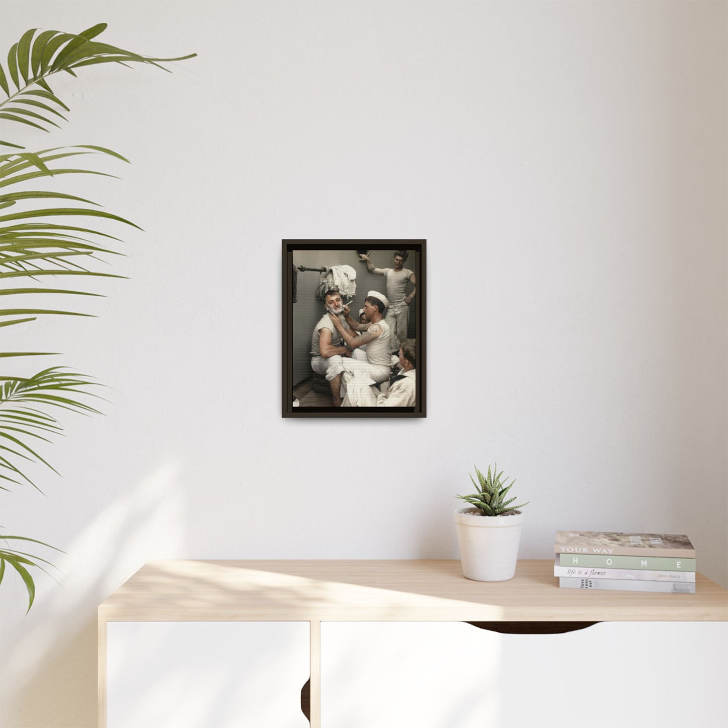 hommes 022 | Framed Vintage Photo - Matte Canvas