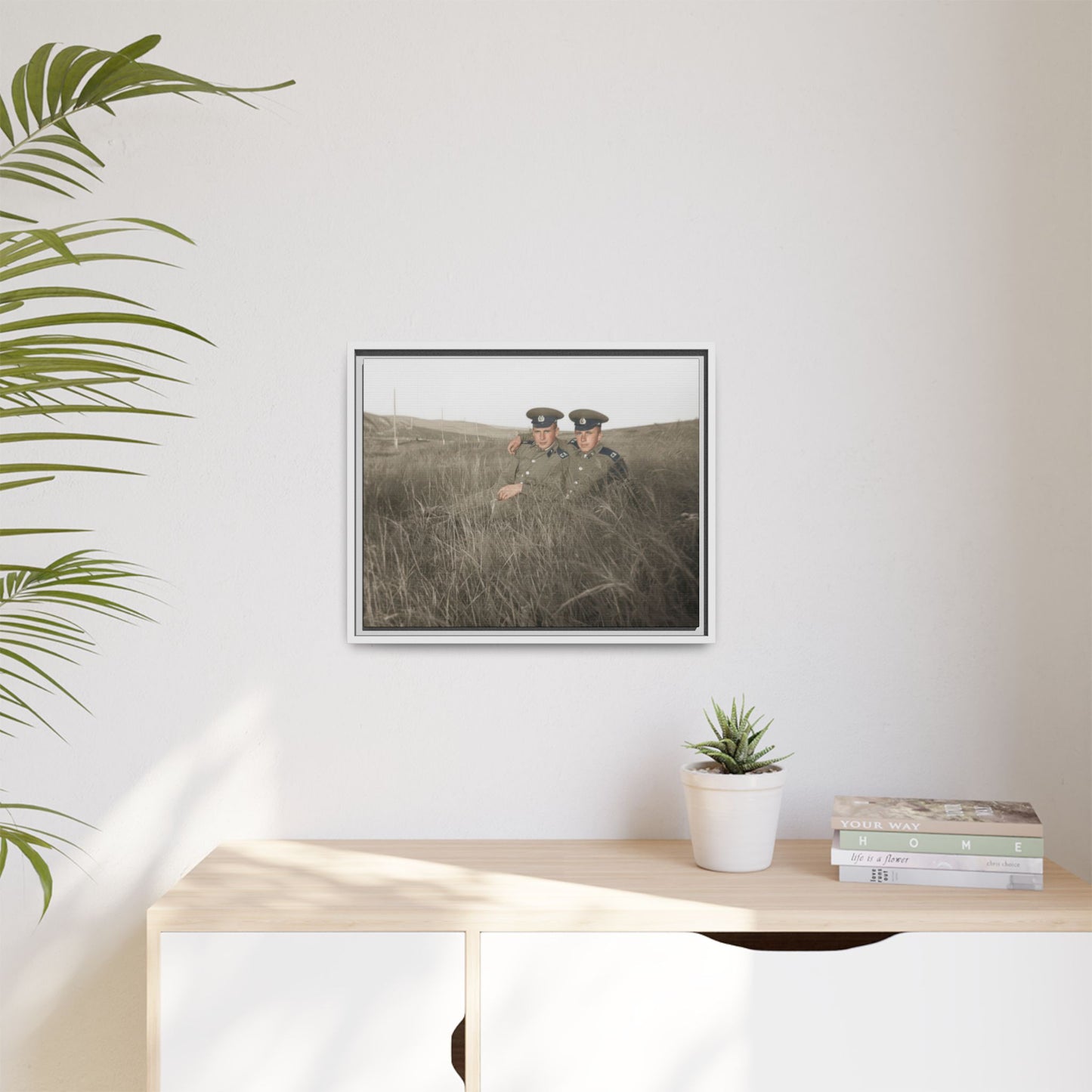 paire 082 | Framed Vintage Photo - Matte Canvas