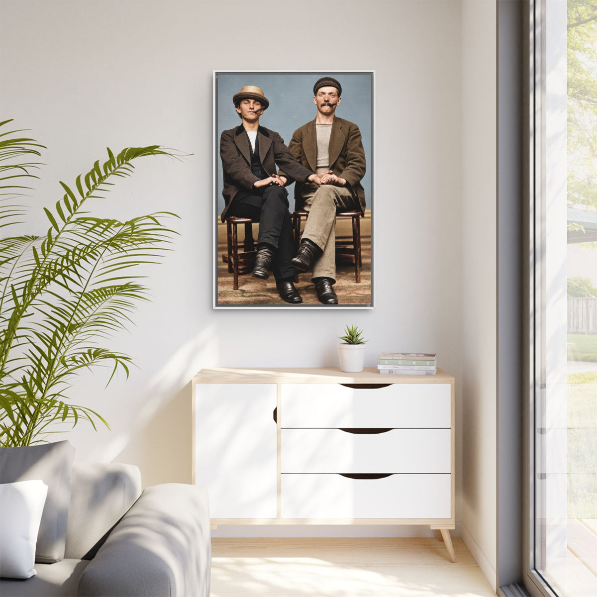 paire 170 | Framed Vintage Photo - Matte Canvas