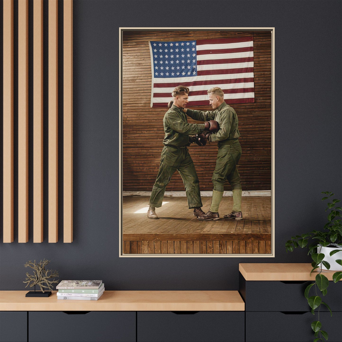 athlétisme 034 | Framed Vintage Photo - Matte Canvas