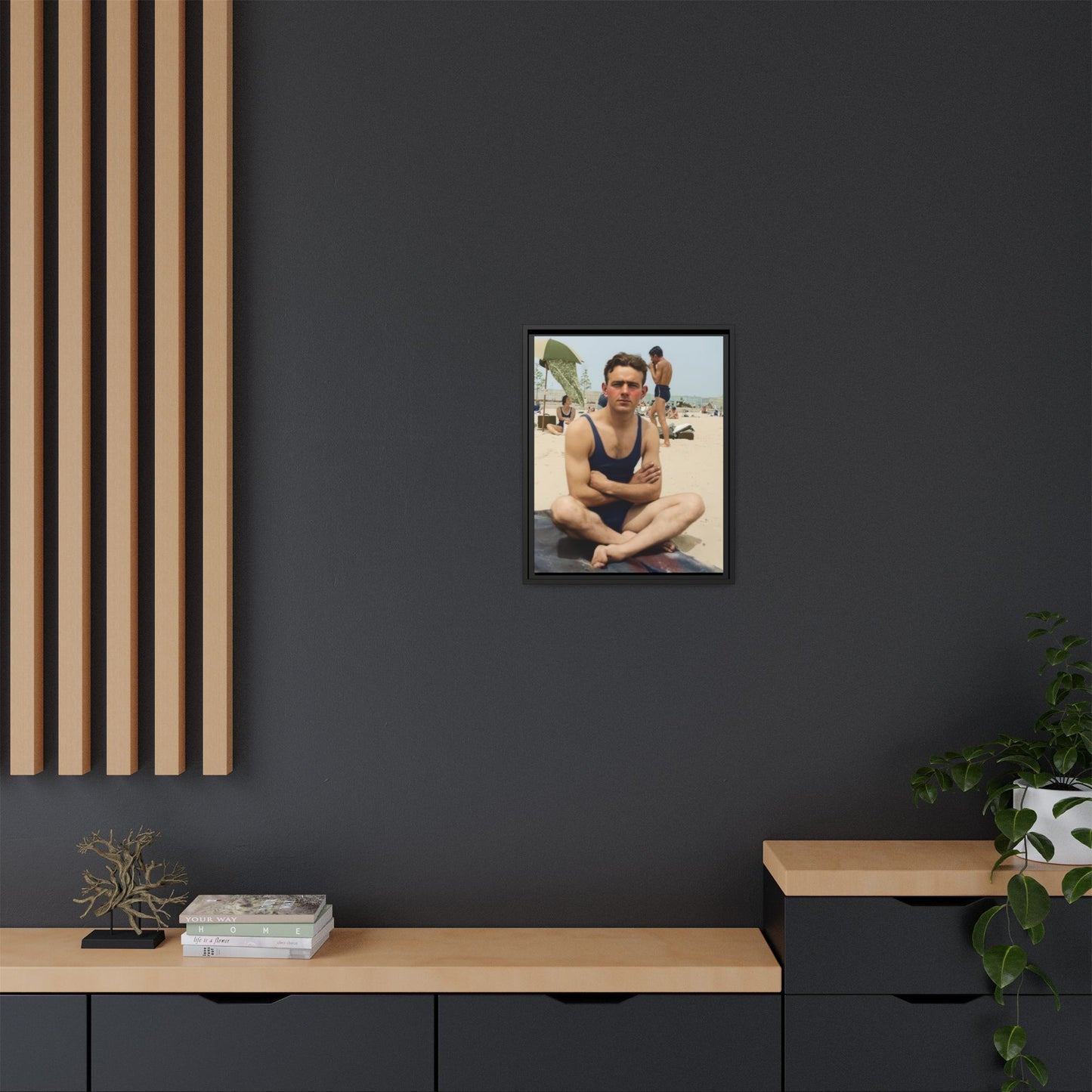 nager 047 | Framed Vintage Photo - Matte Canvas