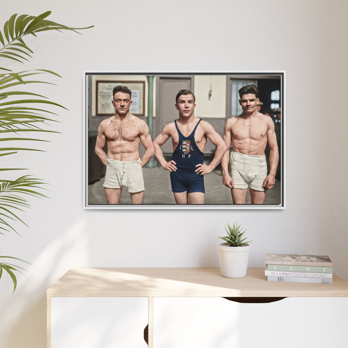 athlétisme 043 | Framed Vintage Photo - Matte Canvas