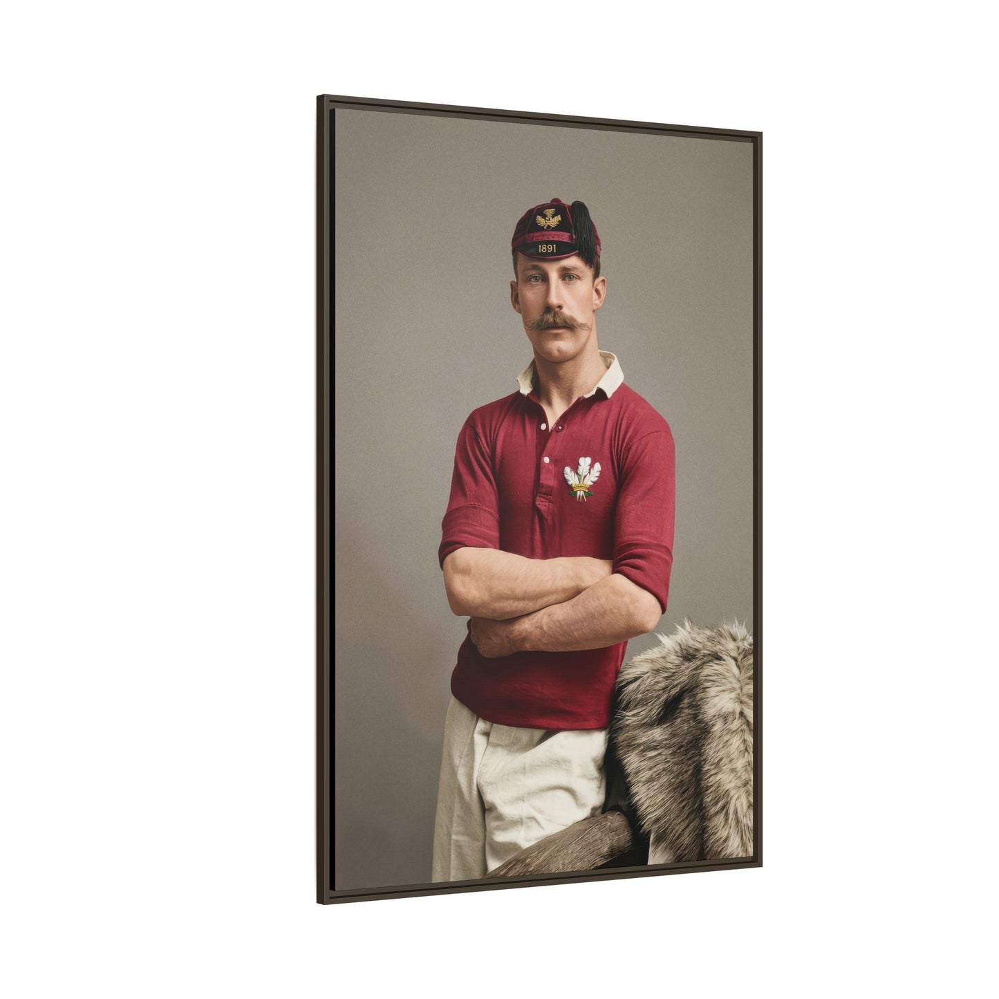 athlétisme 021 | Framed Vintage Photo - Matte Canvas