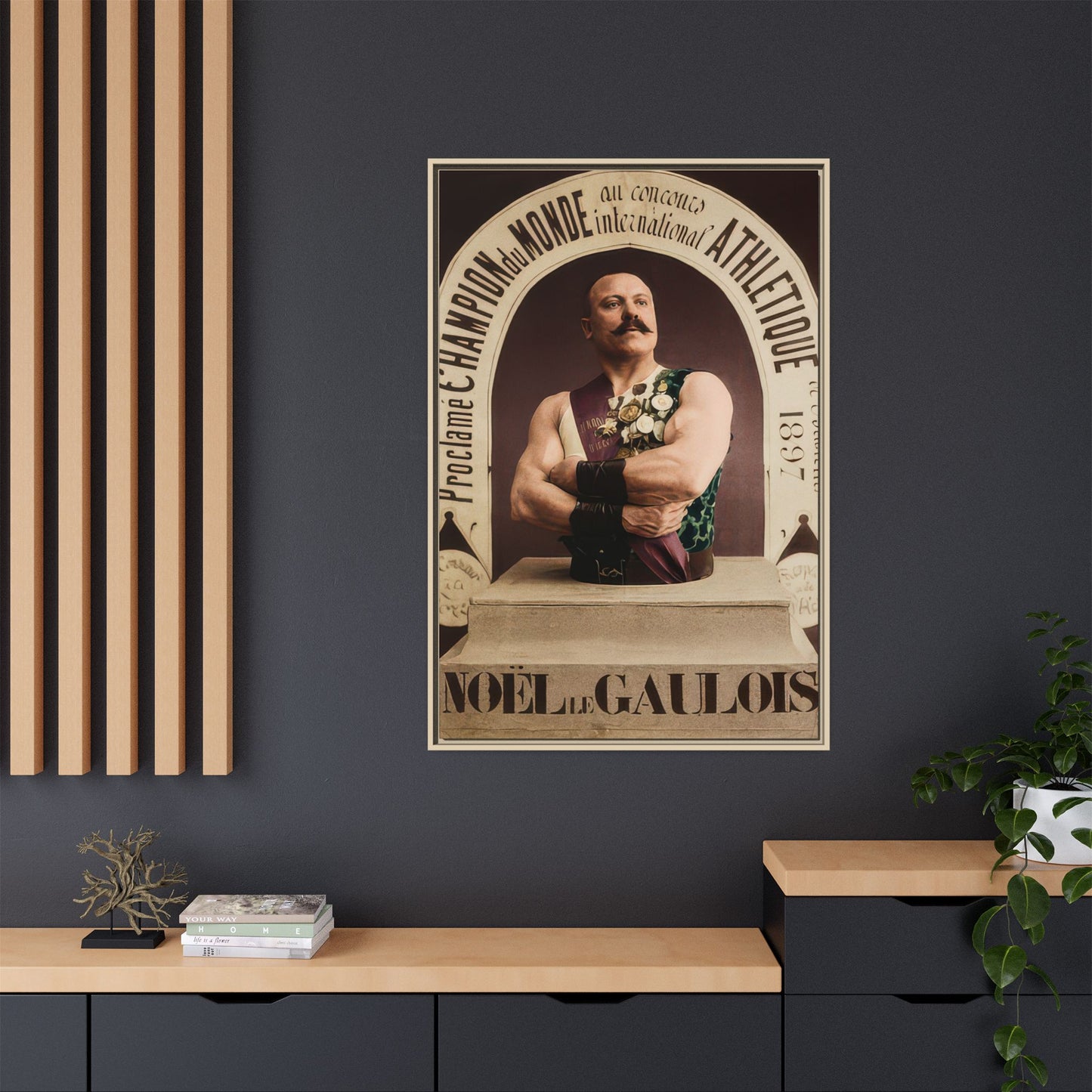 athlétisme 045 | Framed Vintage Photo - Matte Canvas