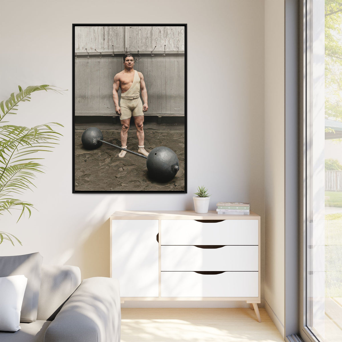athlétisme 050 | Framed Vintage Photo - Matte Canvas