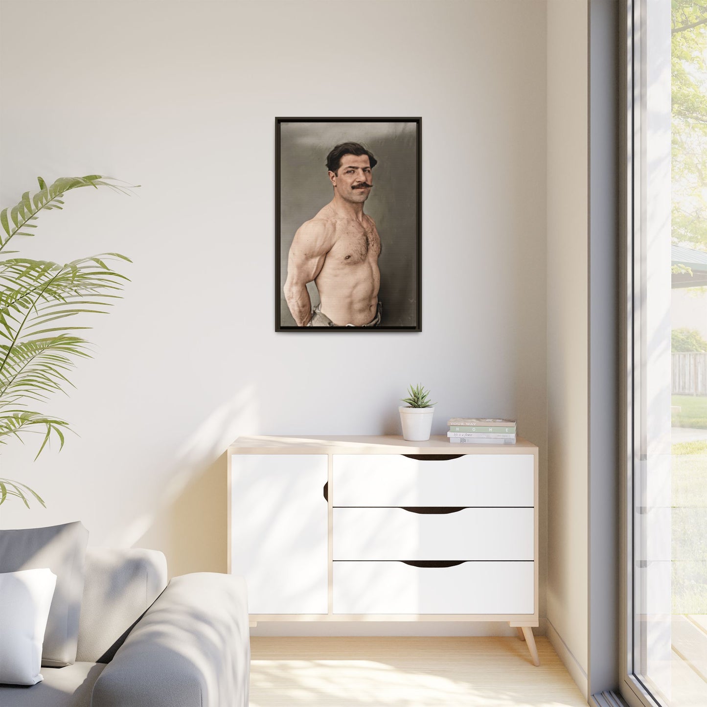 athlétisme 024 | Framed Vintage Photo - Matte Canvas