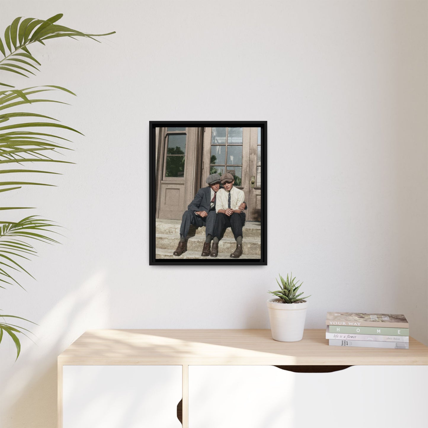 paire 057 | Framed Vintage Photo - Matte Canvas