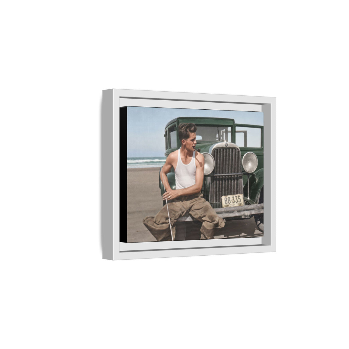 celibataire 008 | Framed Vintage Photo - Matte Canvas