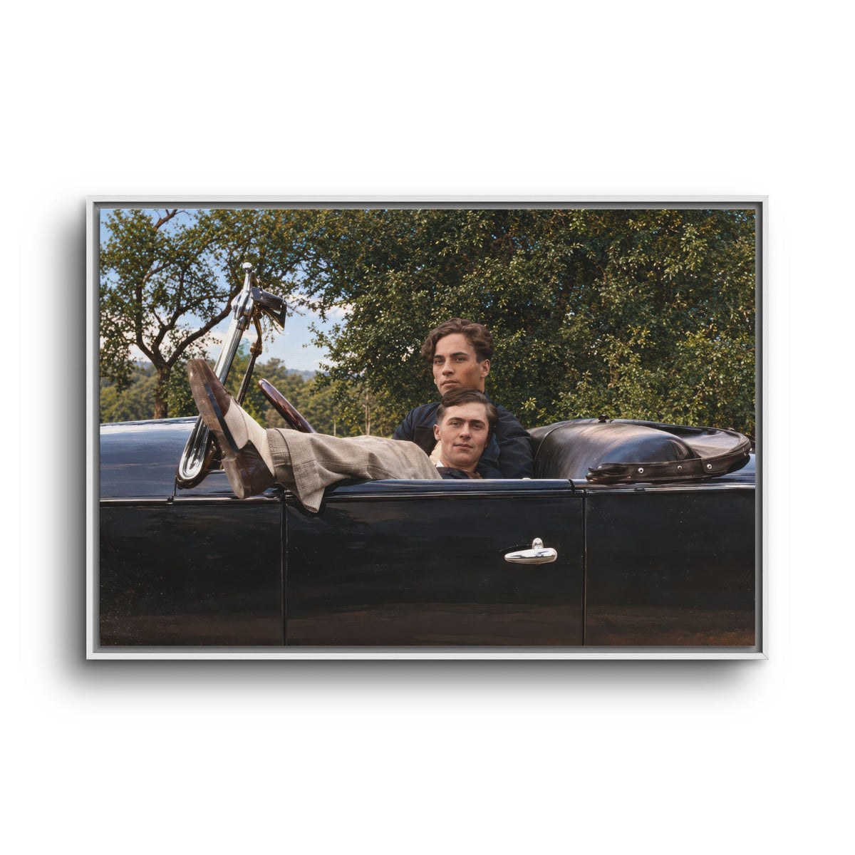 paire 164 | Framed Vintage Photo - Matte Canvas