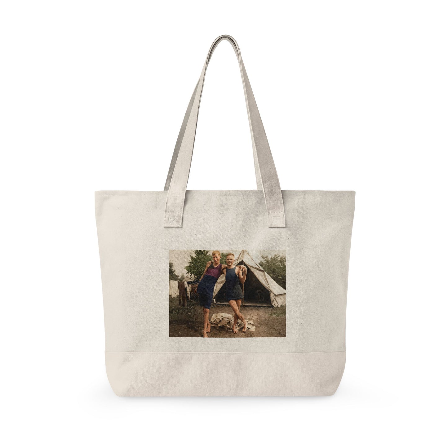 Beach Day Zippered Canvas Tote | nager 040