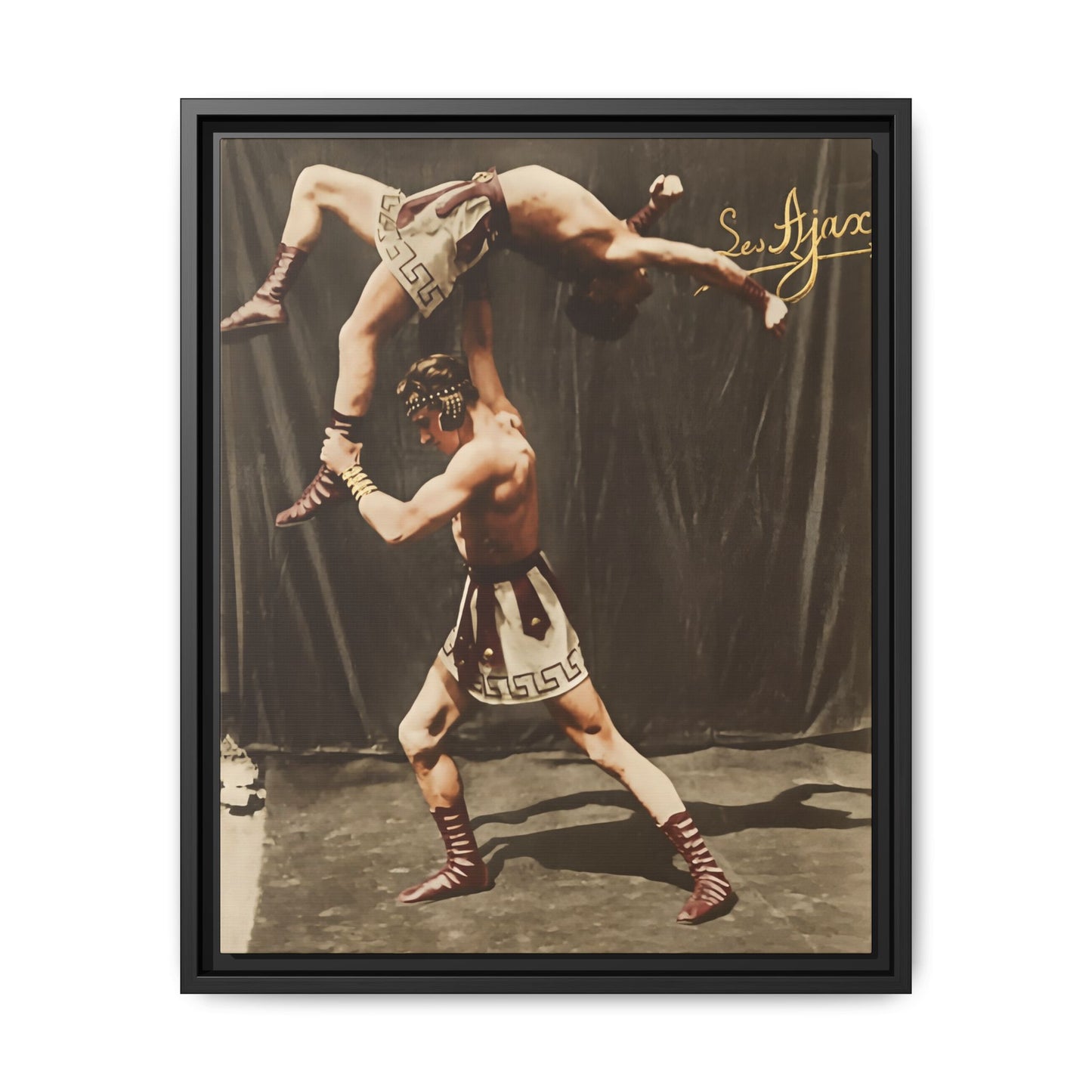 athlétisme 012 | Framed Vintage Photo - Matte Canvas