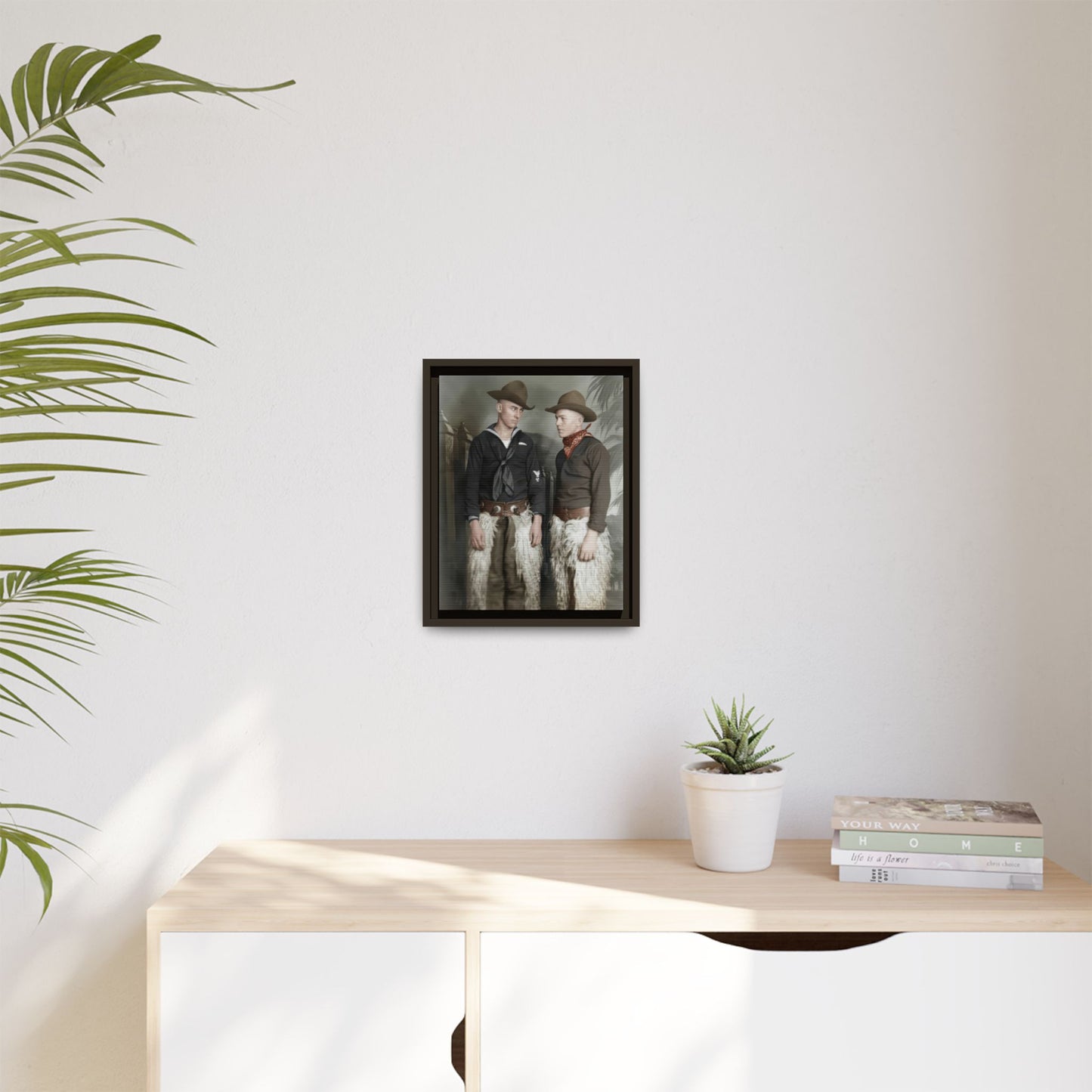 paire 088 | Framed Vintage Photo - Matte Canvas