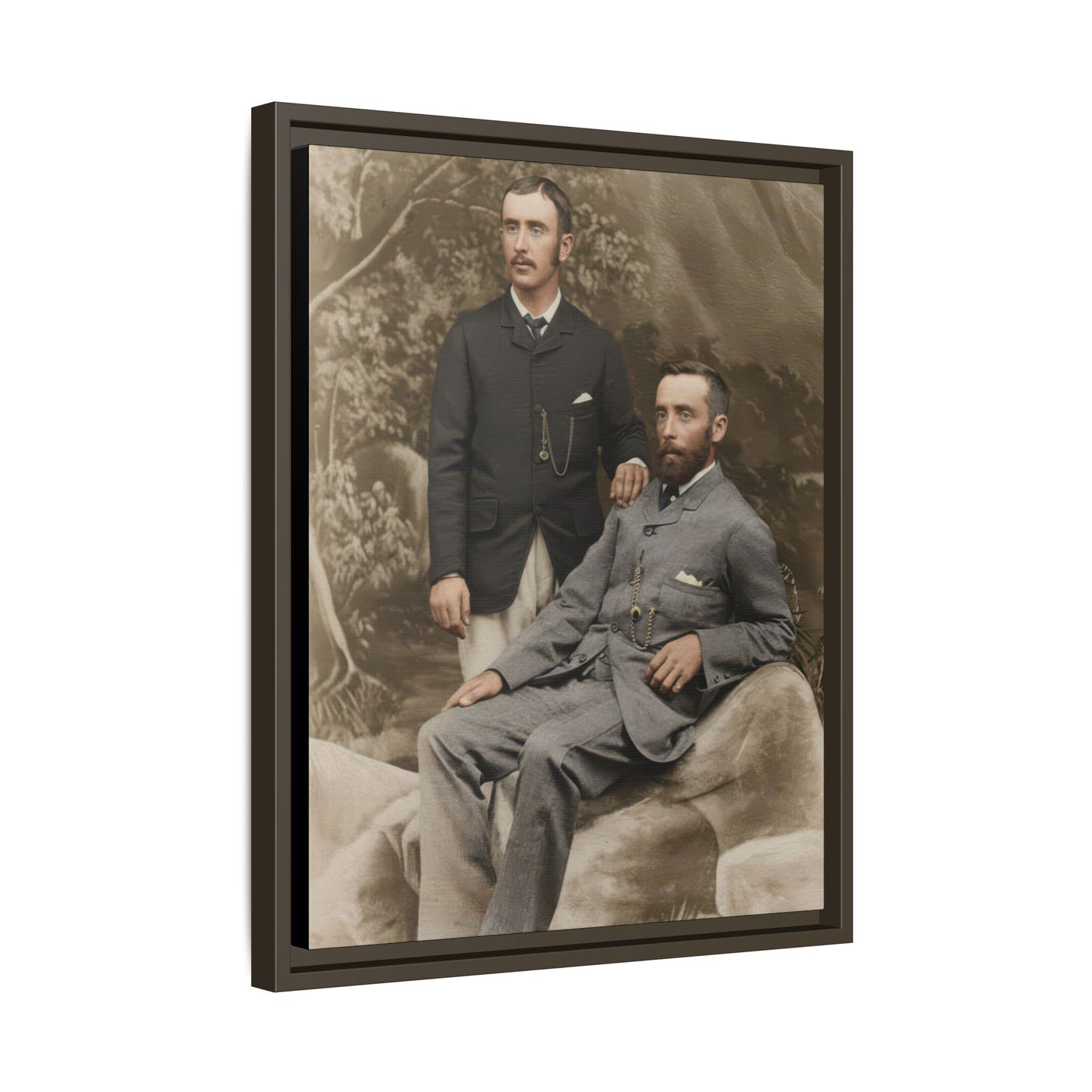 paire 122 | Framed Vintage Photo - Matte Canvas