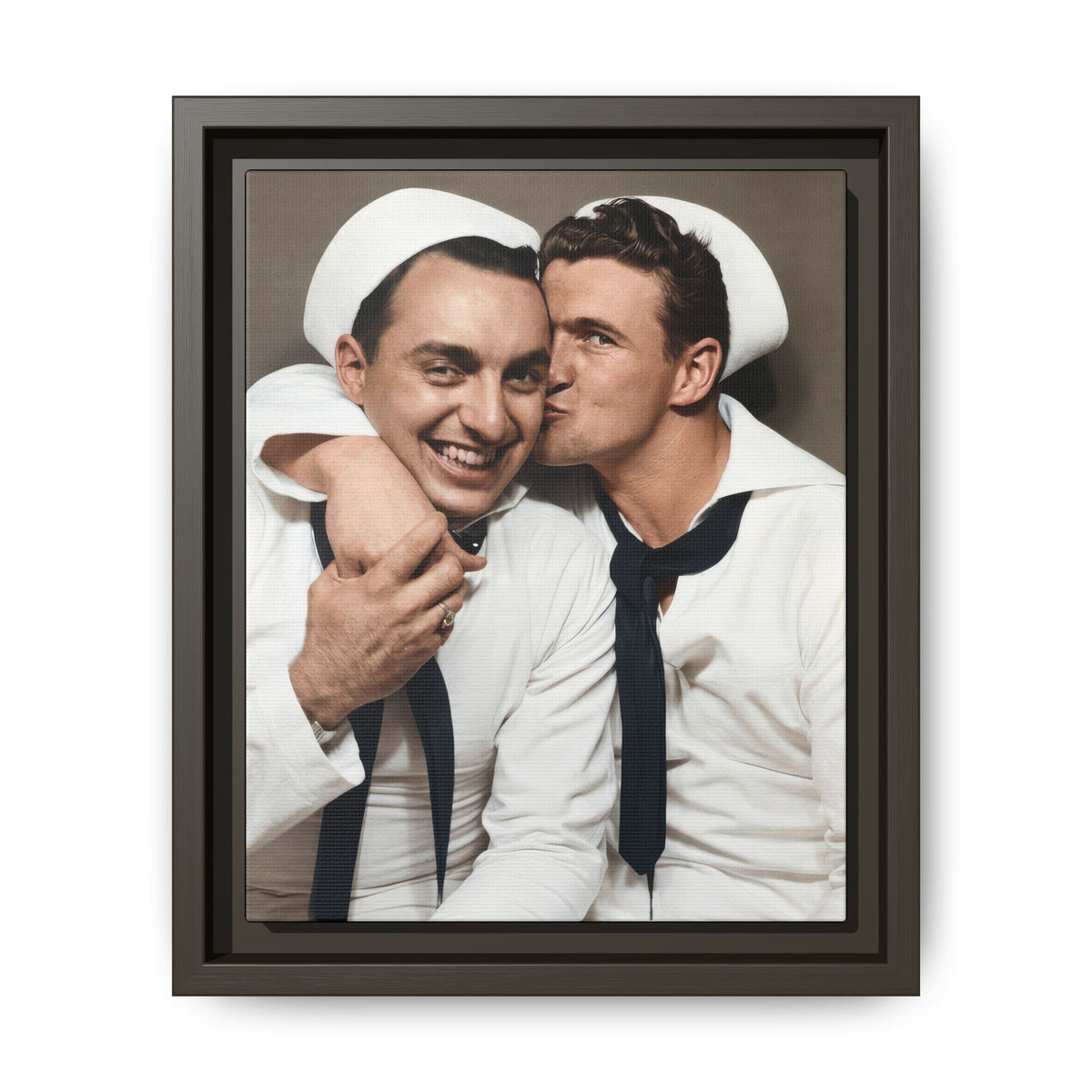 paire 155 | Framed Vintage Photo - Matte Canvas