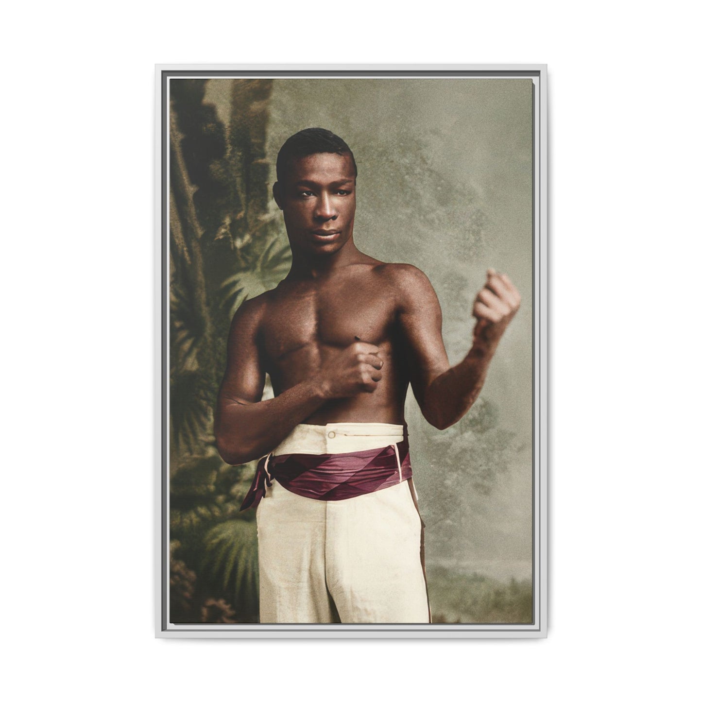 athlétisme 030 | Framed Vintage Photo - Matte Canvas