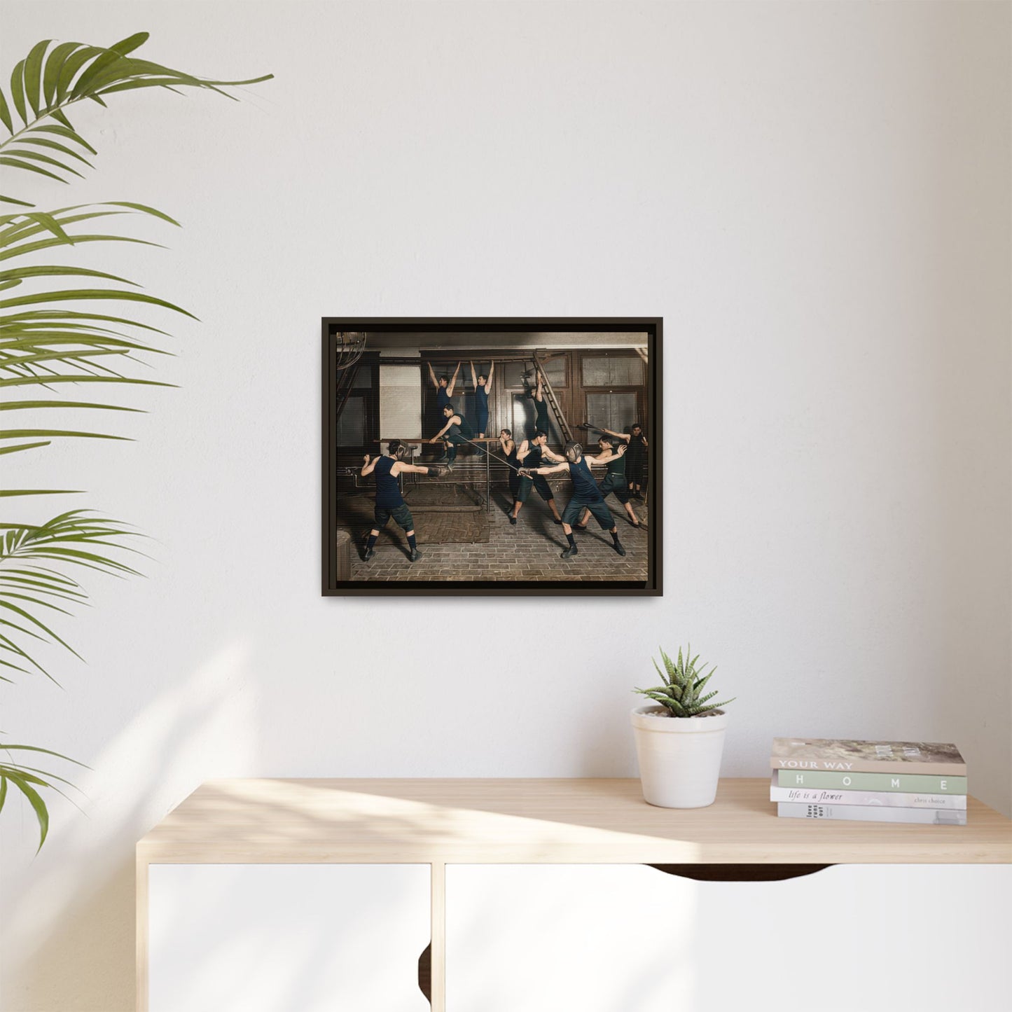 athlétisme 038 | Framed Vintage Photo - Matte Canvas