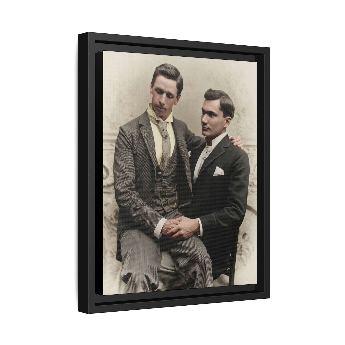 paire 063 | Framed Vintage Photo - Matte Canvas