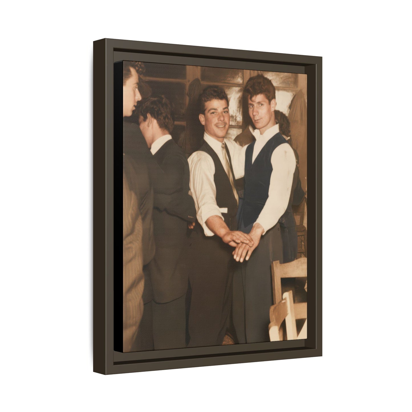 paire 134 | Framed Vintage Photo - Matte Canvas