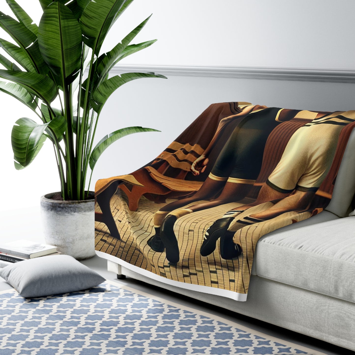 Heirloom Sherpa Blanket – Missing Grant 033 Figure Premium fleece throw · 50x60, 60x80