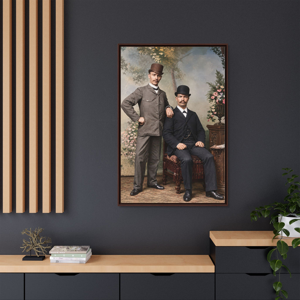 paire 068 | Framed Vintage Photo - Matte Canvas