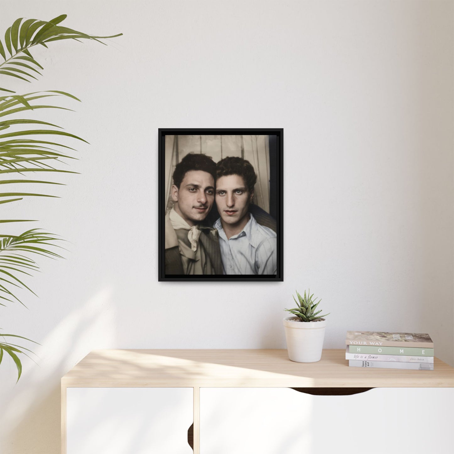 paire 029 | Framed Vintage Photo - Matte Canvas