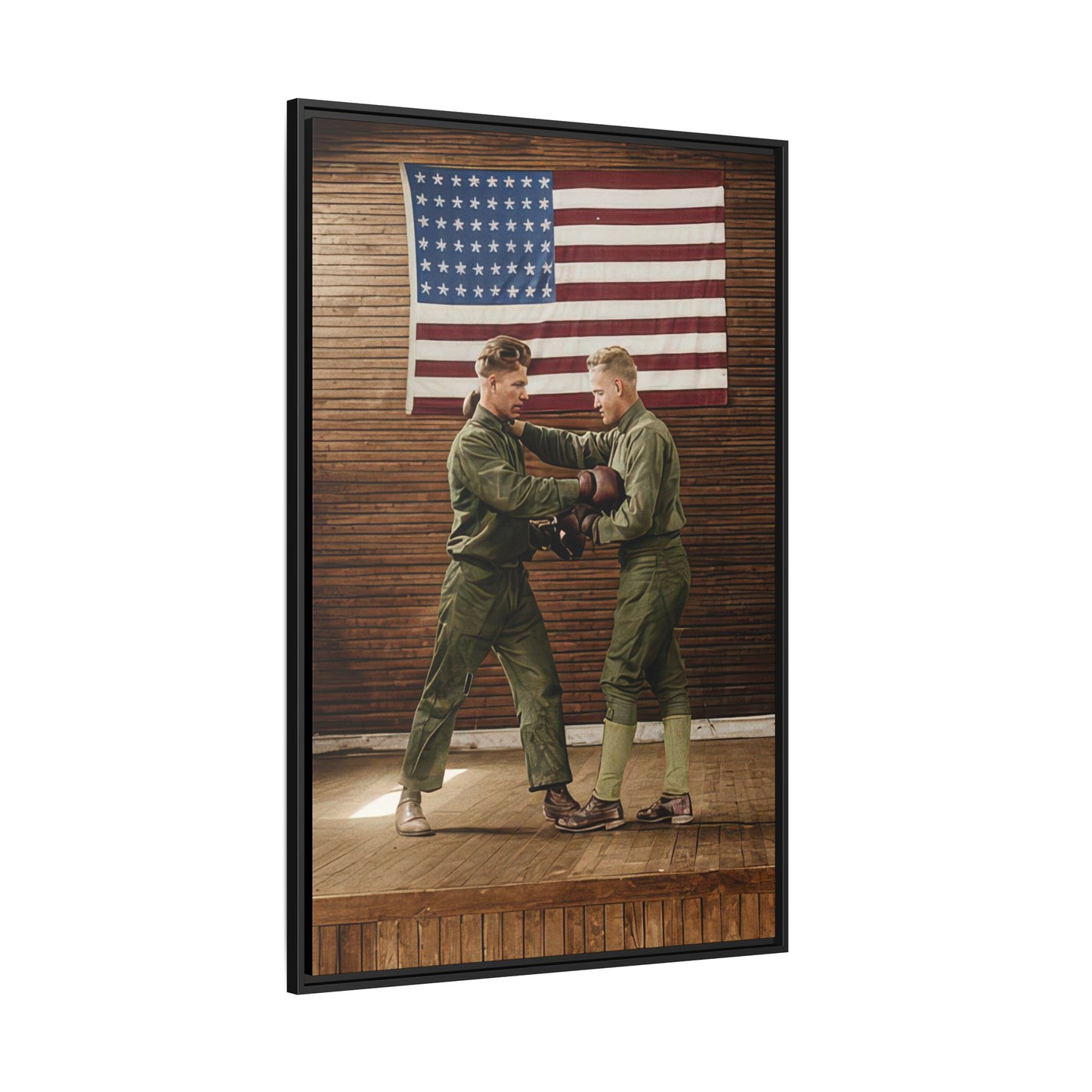 athlétisme 034 | Framed Vintage Photo - Matte Canvas