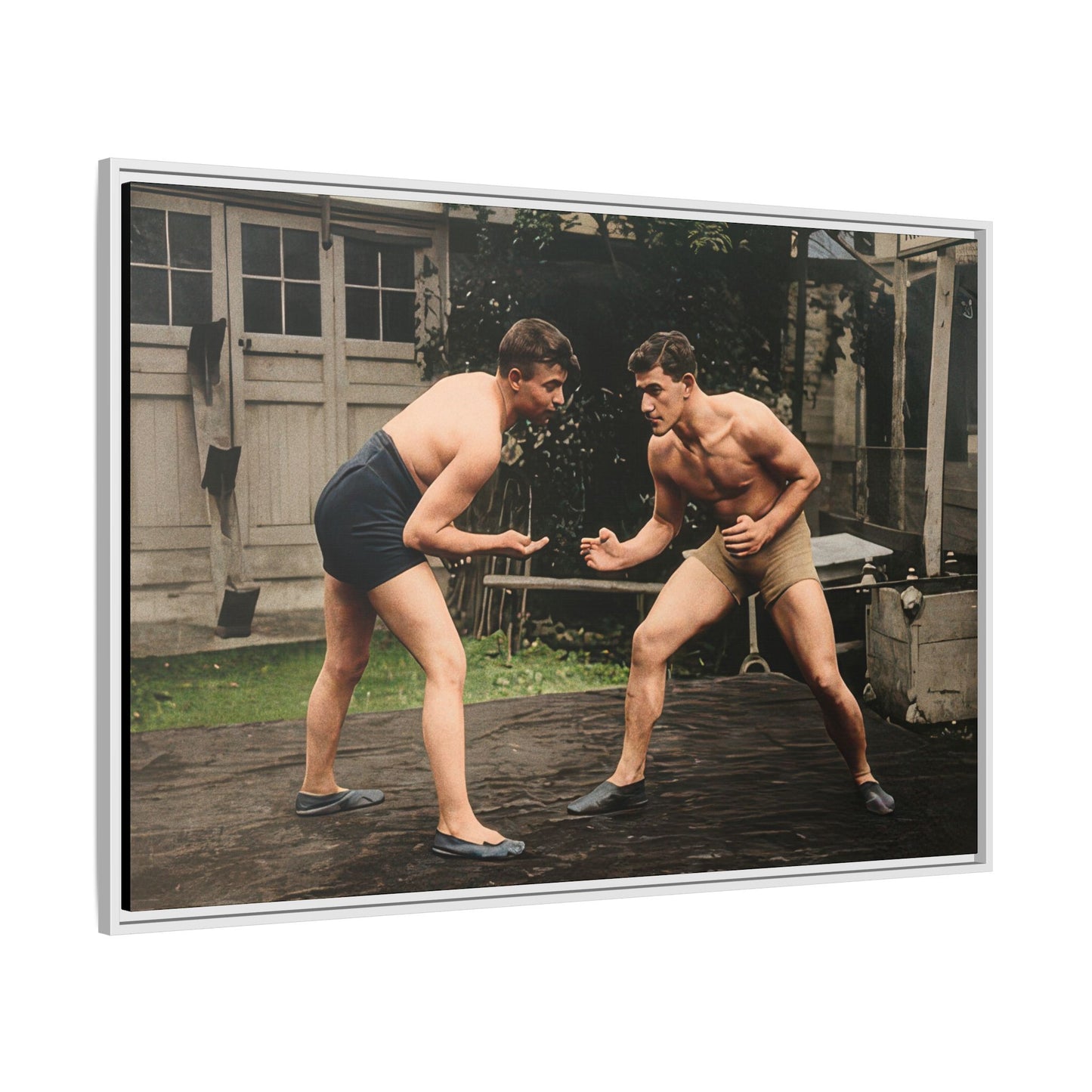 athlétisme 033 | Framed Vintage Photo - Matte Canvas