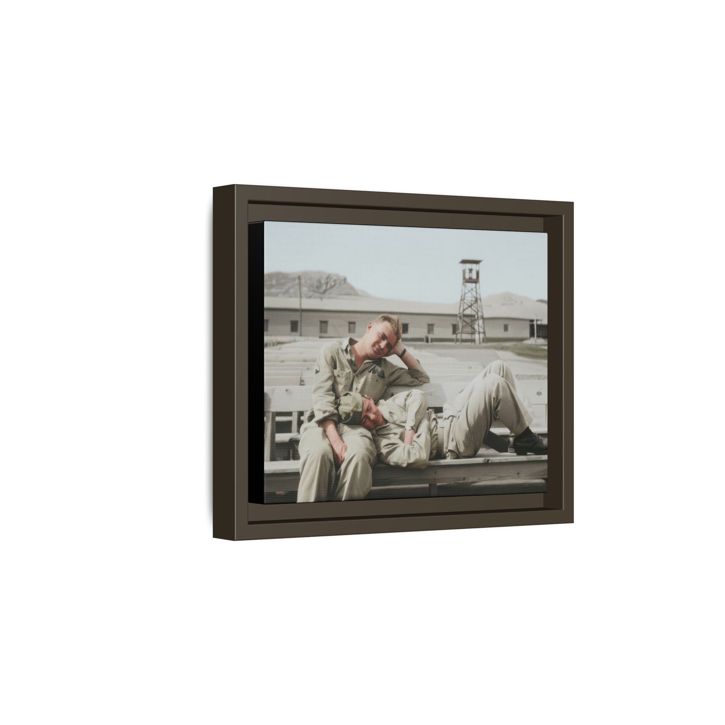 paire 096 | Framed Vintage Photo - Matte Canvas