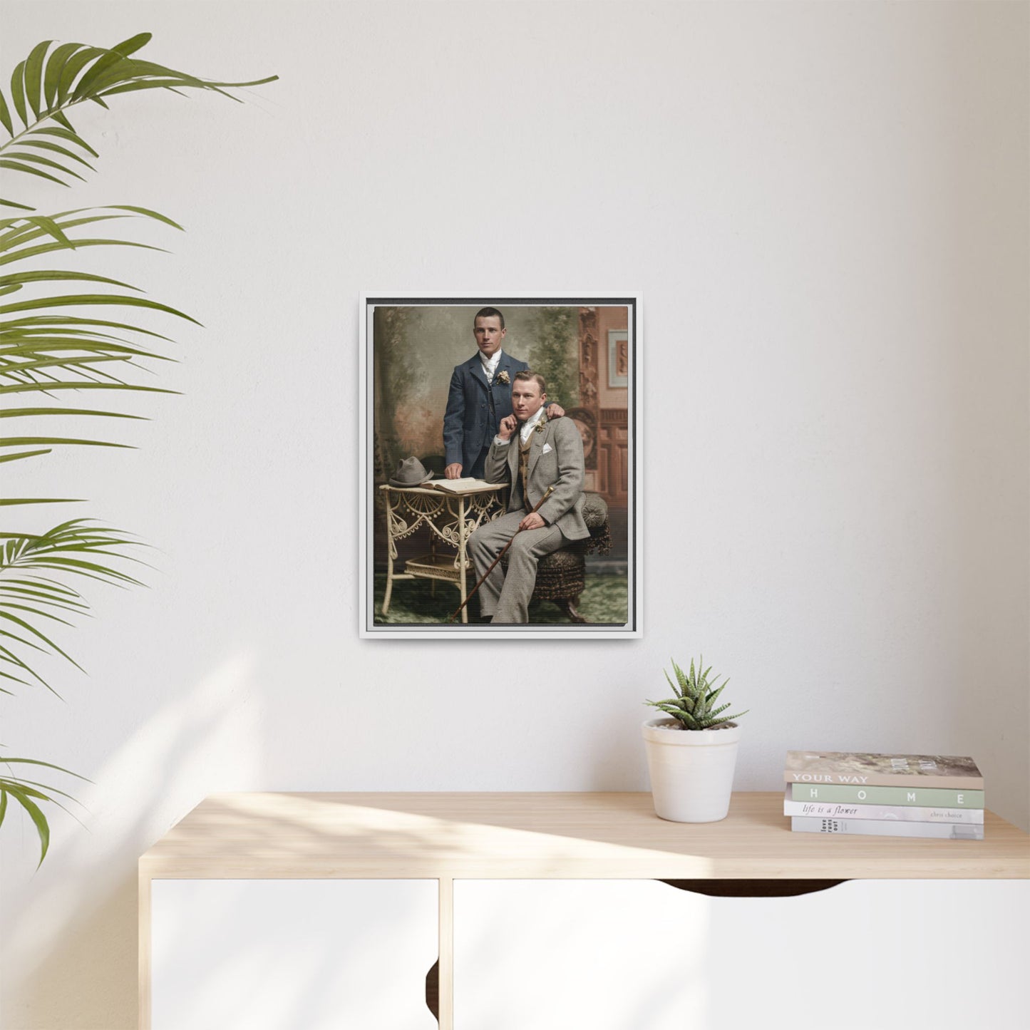 paire 054 | Framed Vintage Photo - Matte Canvas