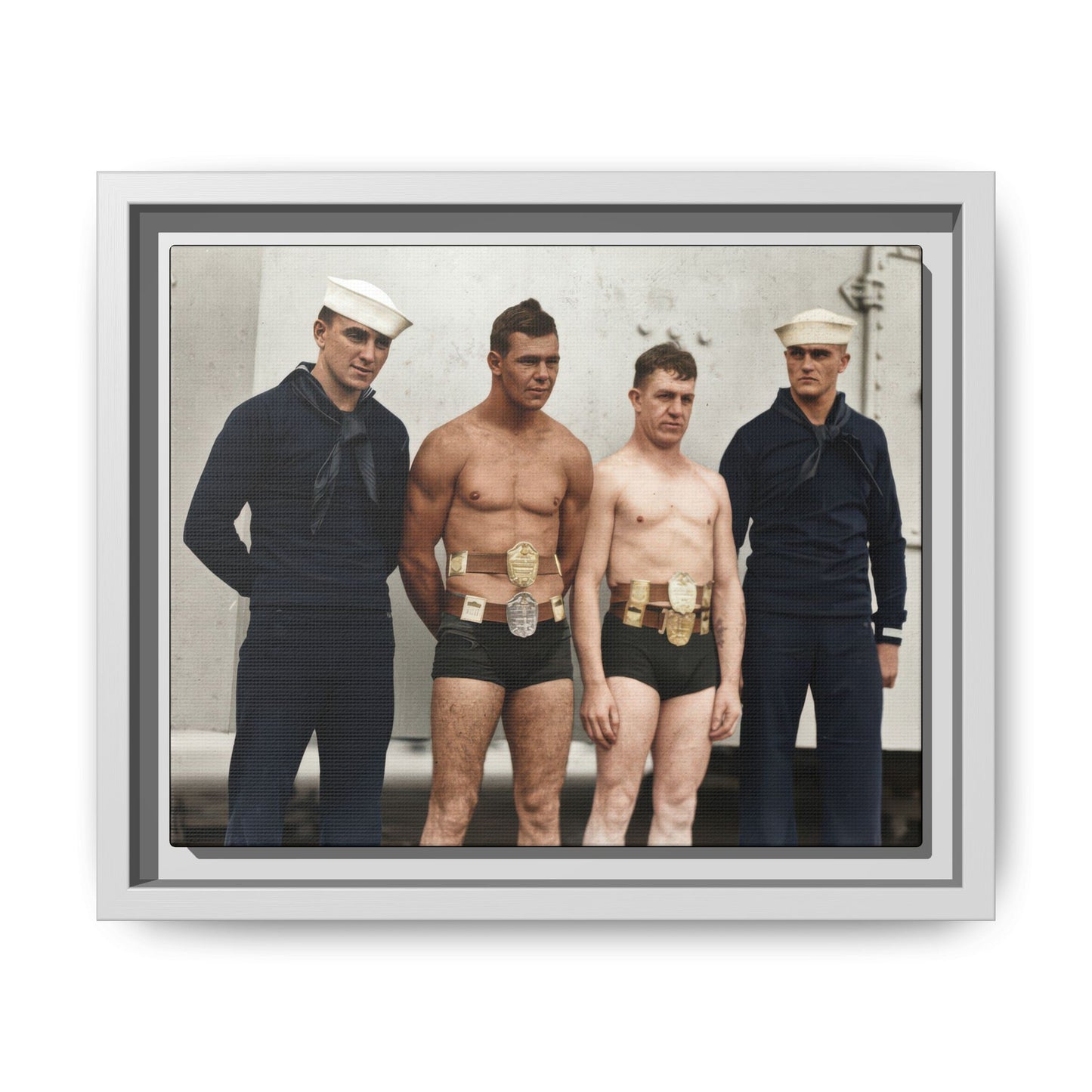 athlétisme 049 | Framed Vintage Photo - Matte Canvas